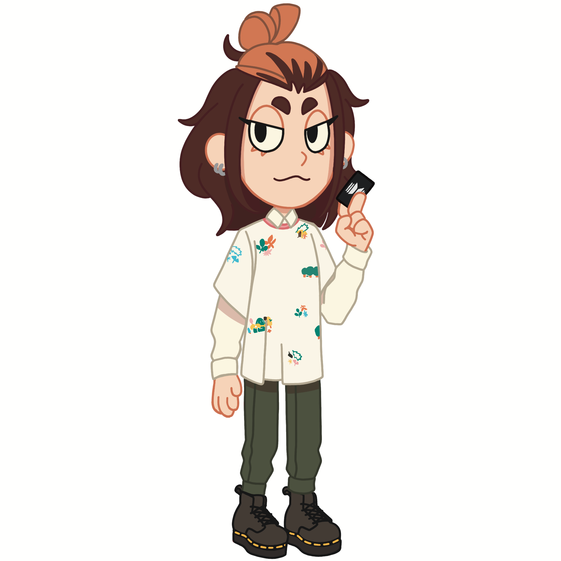 Cartoonist self portrait on digital.