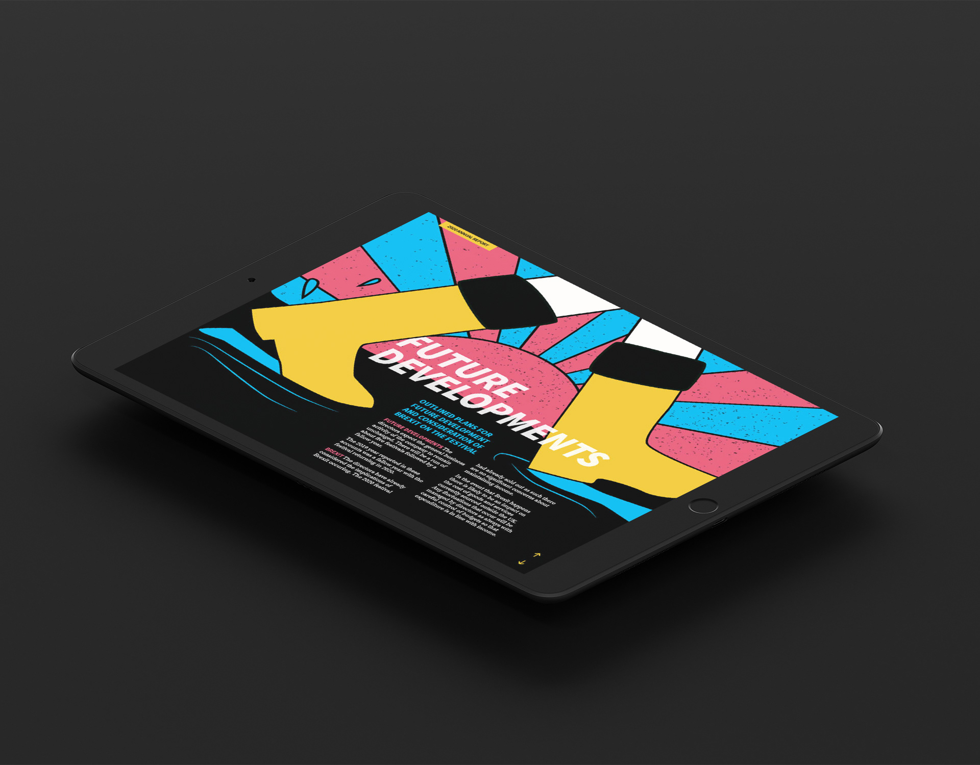 Yasmin Gratton - Glastonbury Annual Report Redesign Concept