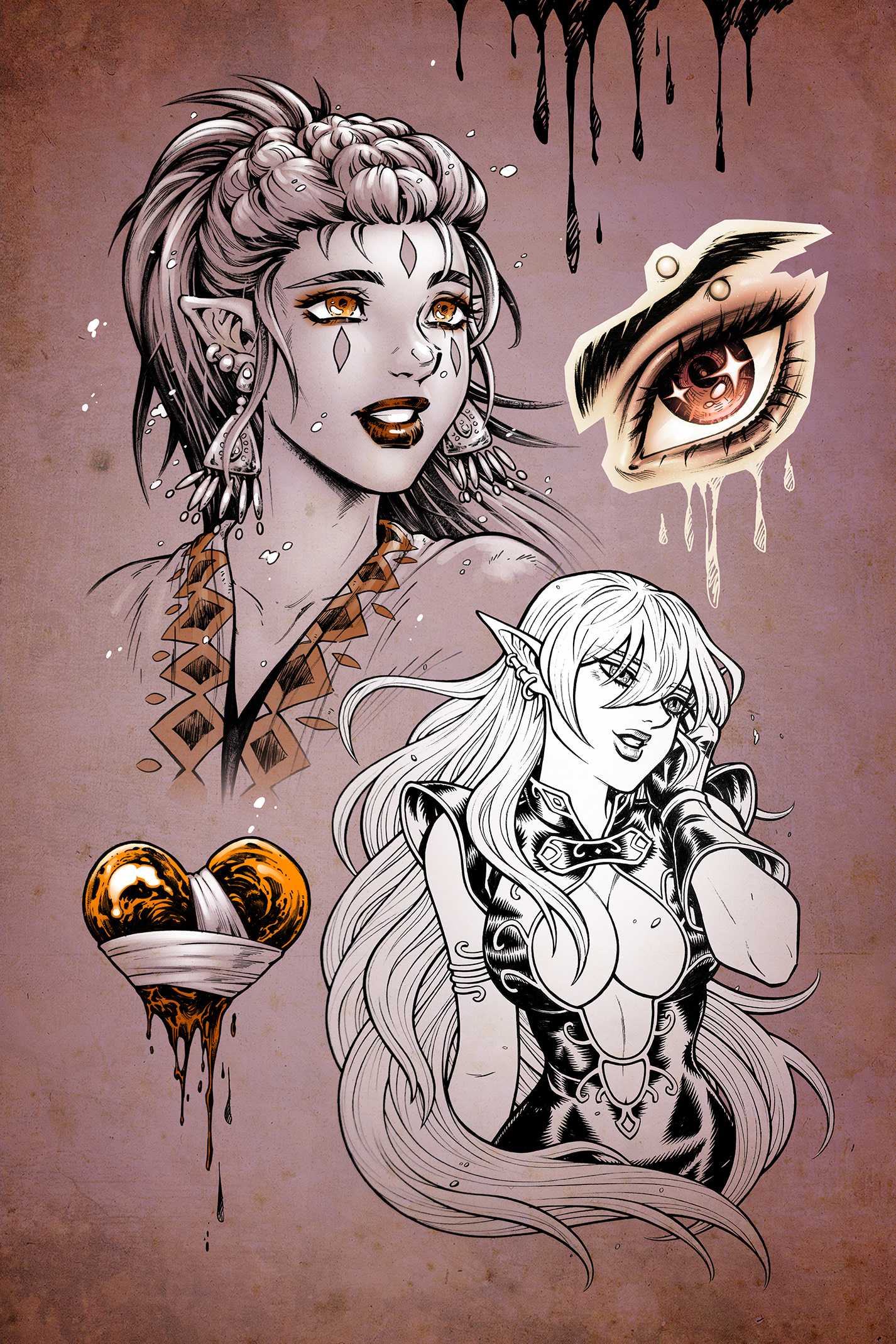 A page from my artbook, INCURVATE. 