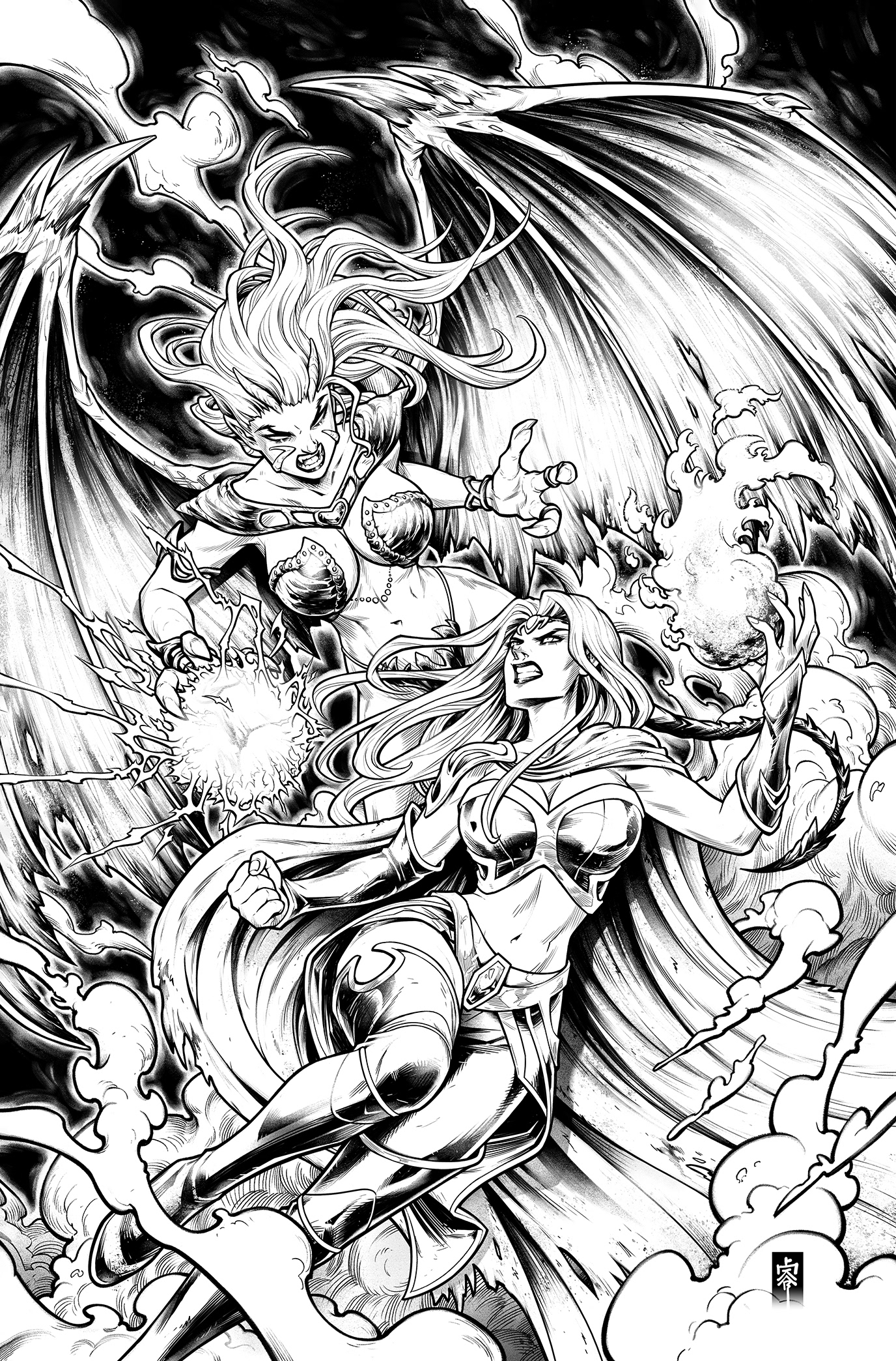 My cover for the indie comic KOR-DRATH.