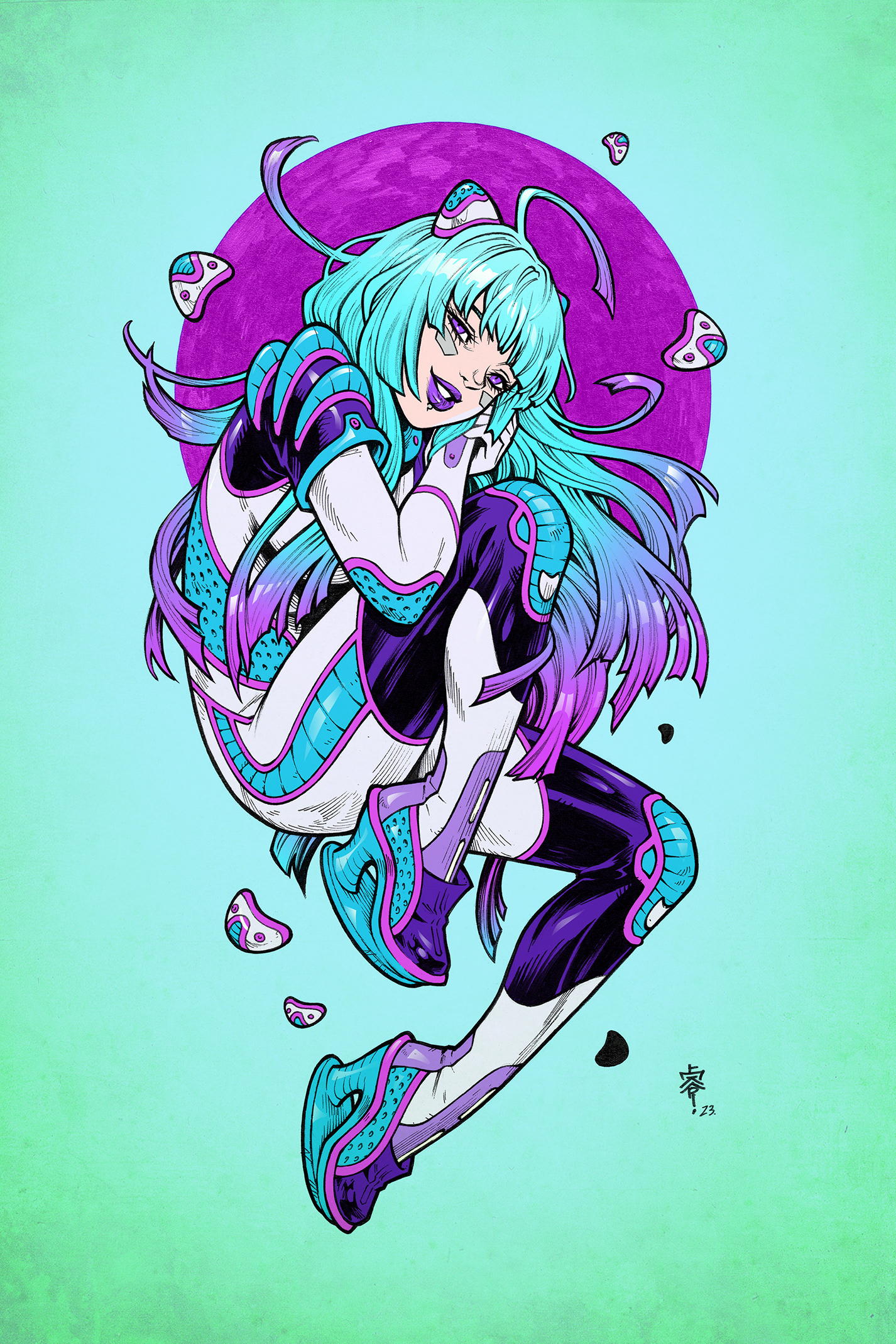 An illustration for my artbook, INCURVATE. 