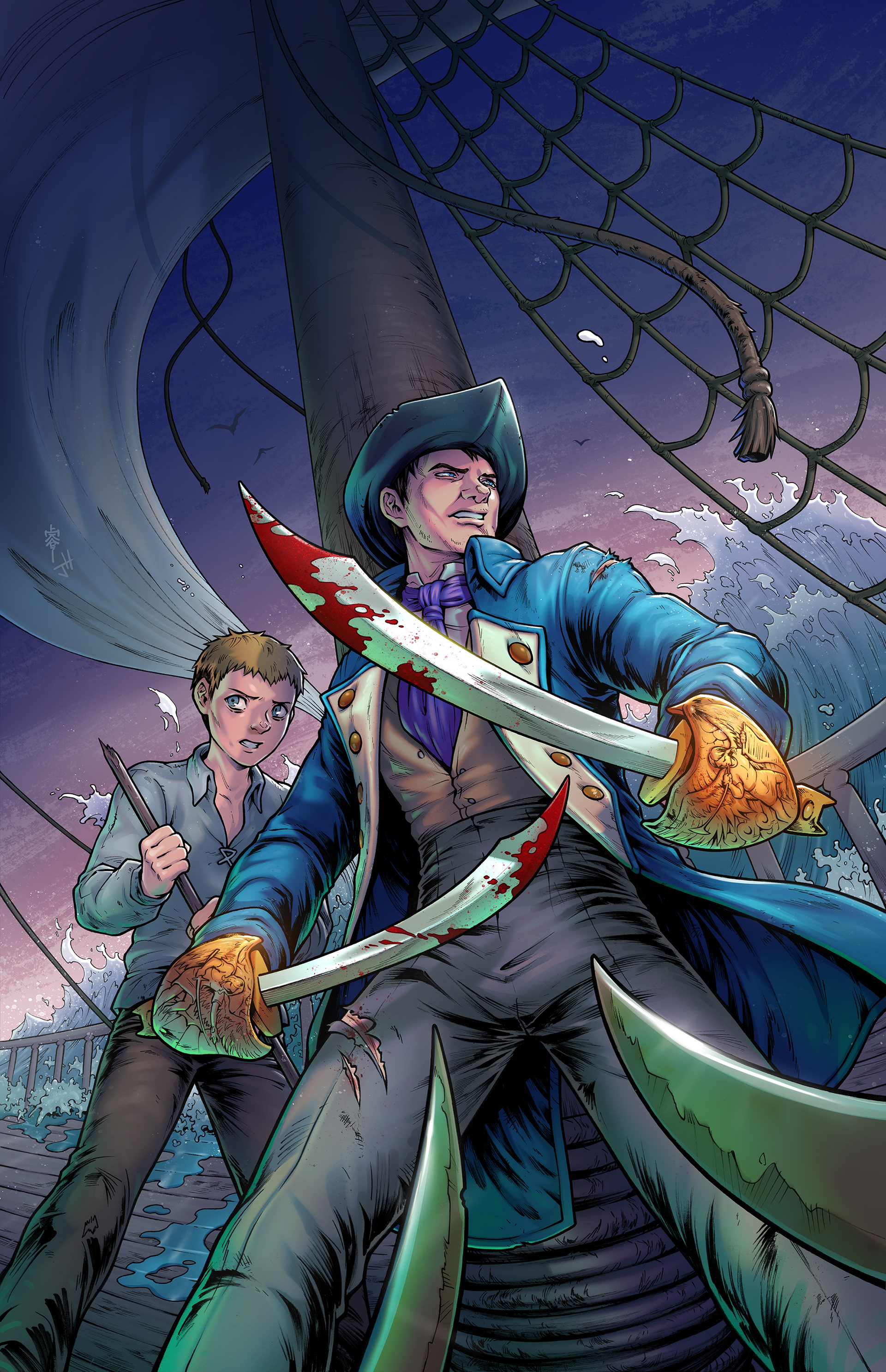 My cover for the independent comic, Daughter's Revenge