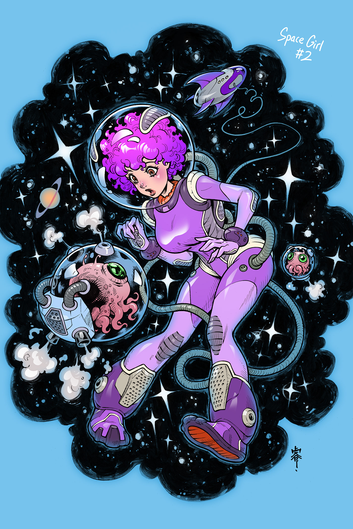 An illustration for my artbook, INCURVATE. 