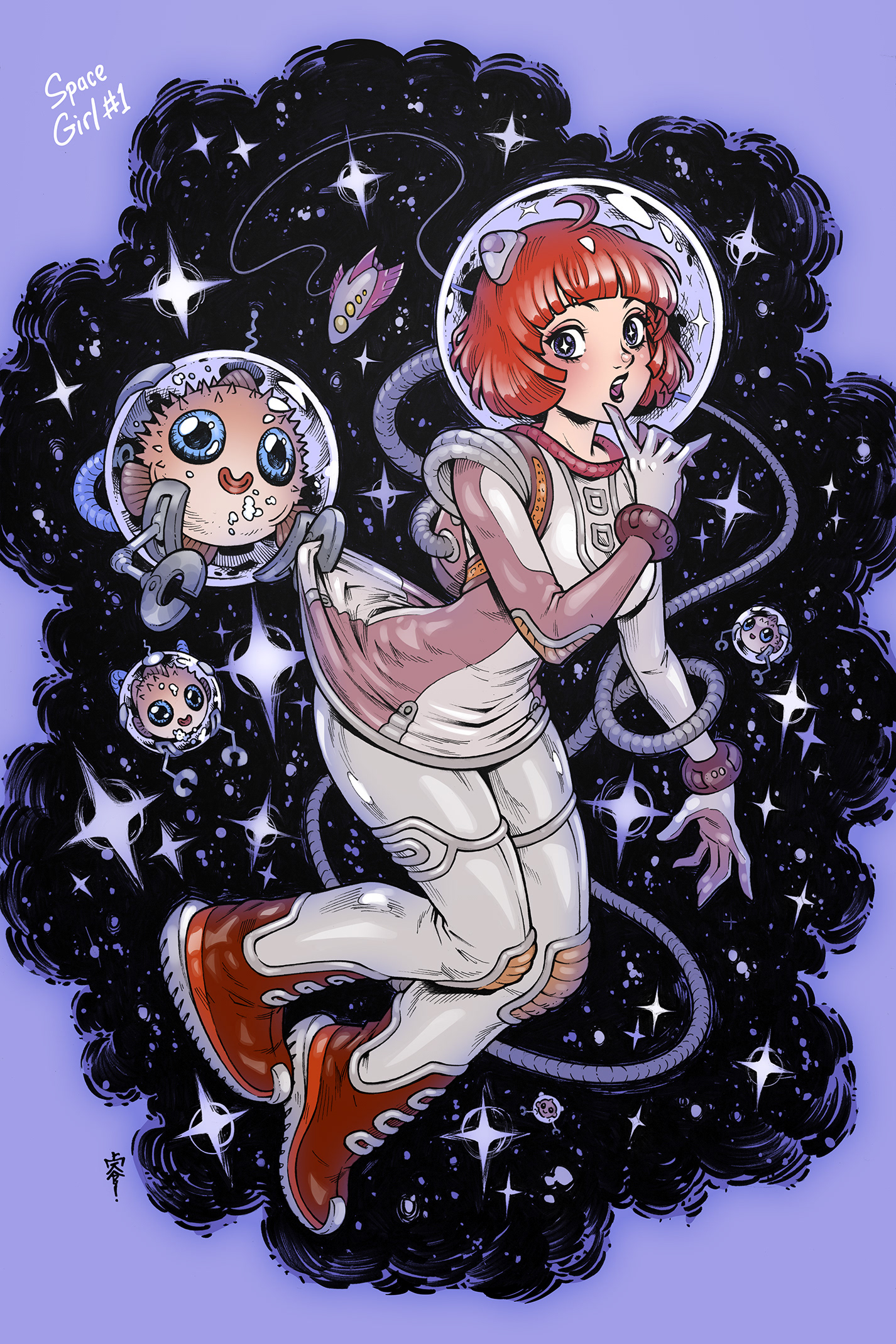 An illustration for my artbook, INCURVATE. 