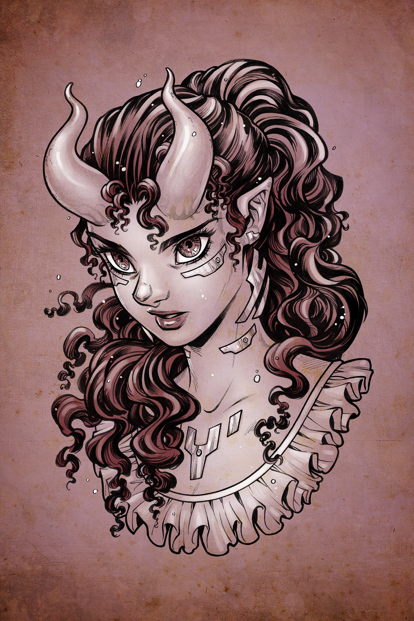 An illustration for my artbook, INCURVATE. 