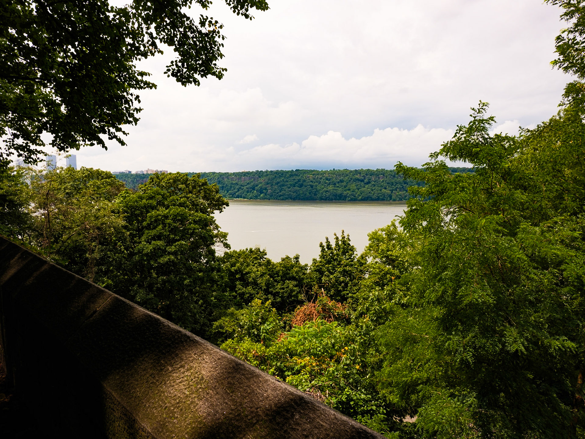 View of Hudson From Fort Tryon Overlook 2024