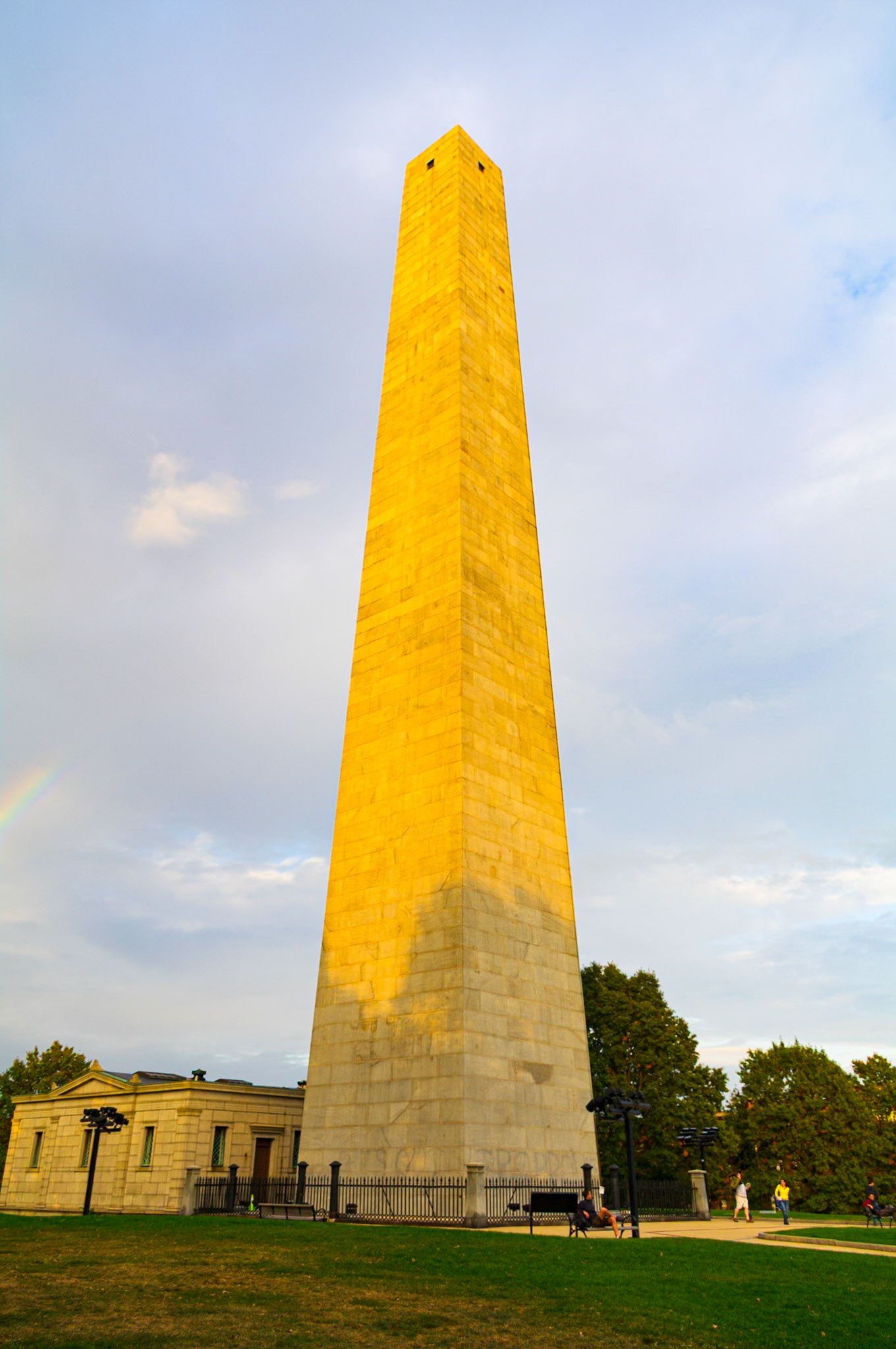 Bunker Hill Monument in  Boston October 2013