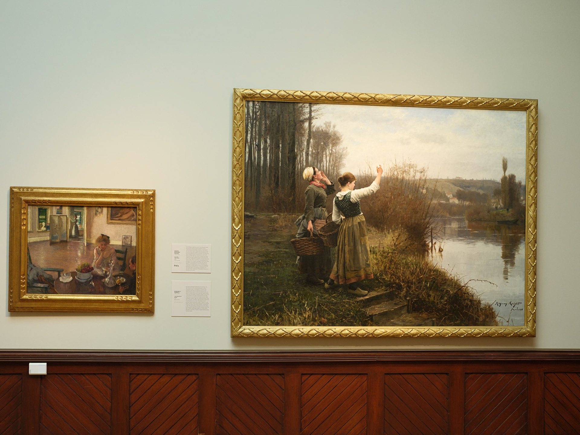 Tarbell's the Breakfast Room and Knight's Maiing the Ferry at PAFA