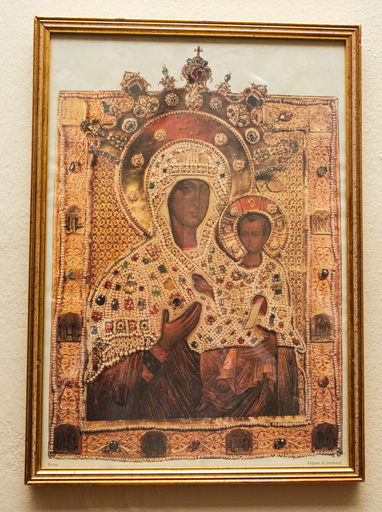 Virgin and Child on Cloth at Rectory's Second Floor
