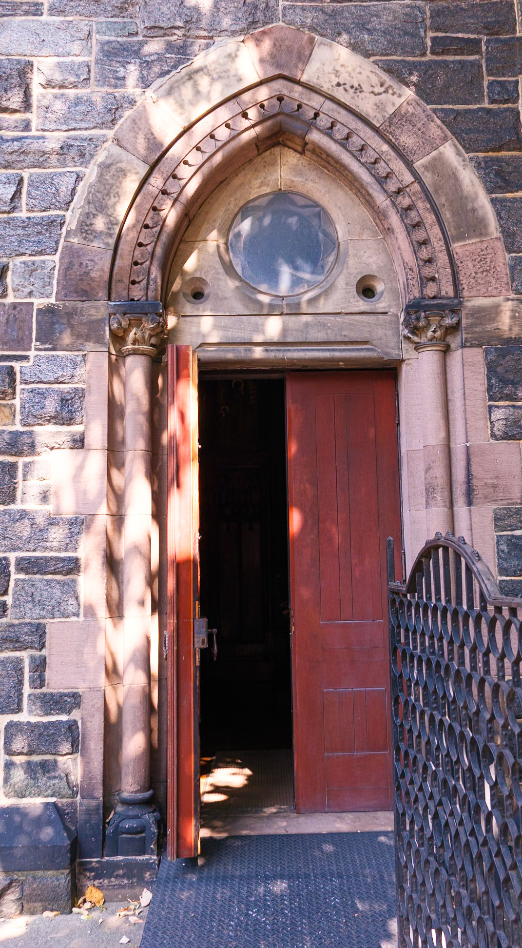St Paul Church Brooklyn Lady Chapel Entrance Door