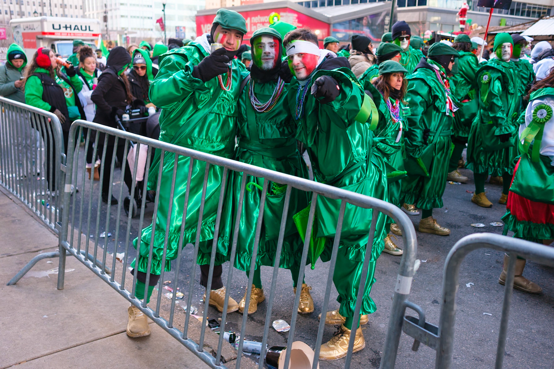 Trio of Green Mummers