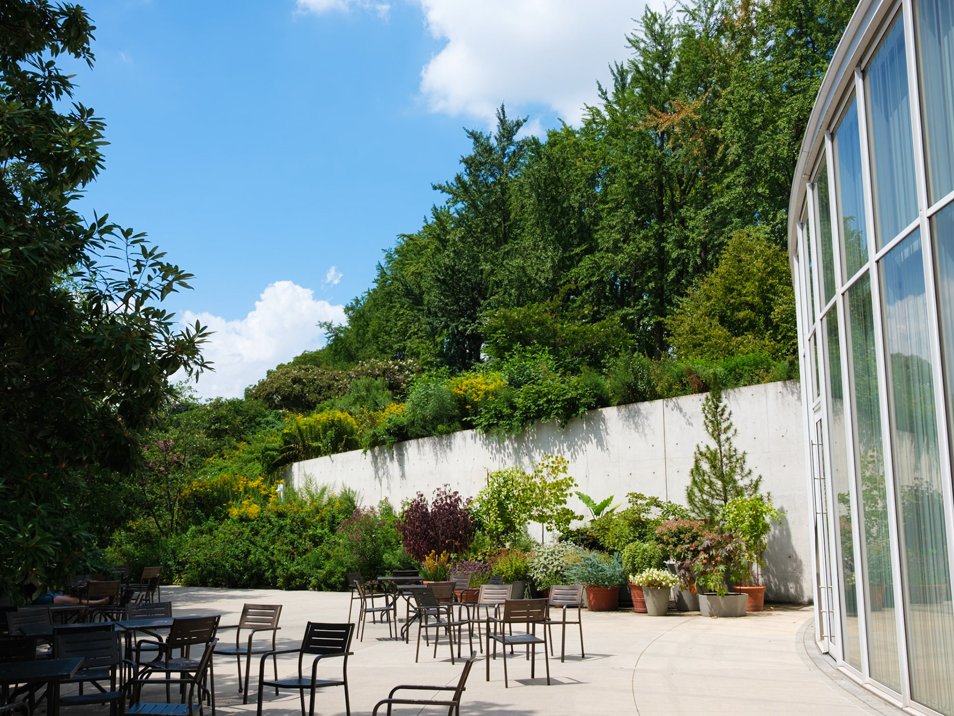 Entrance Patio to Brooklyn Botanic