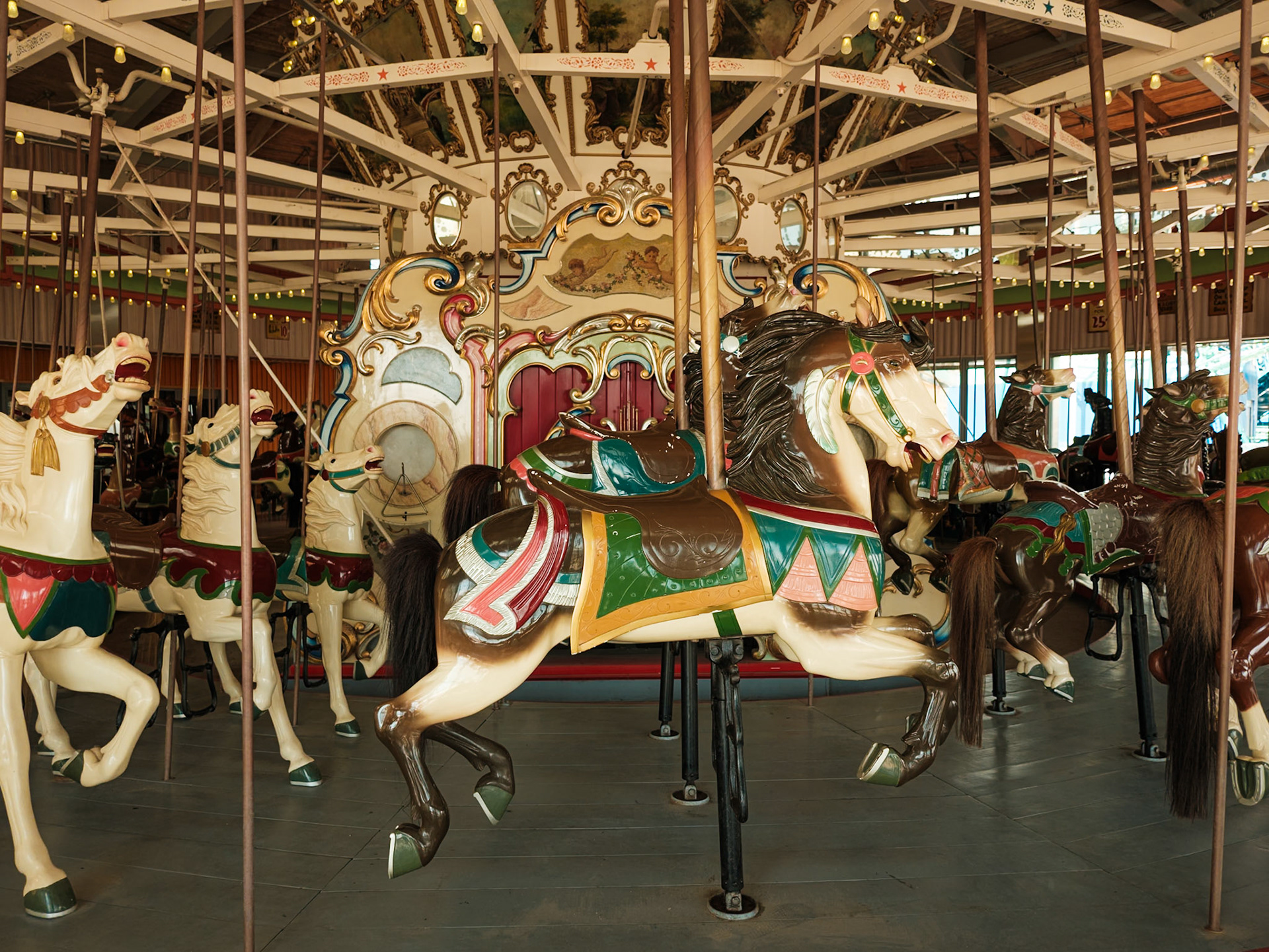 Coney Island Merry Go Round with Central Music Box September 2024