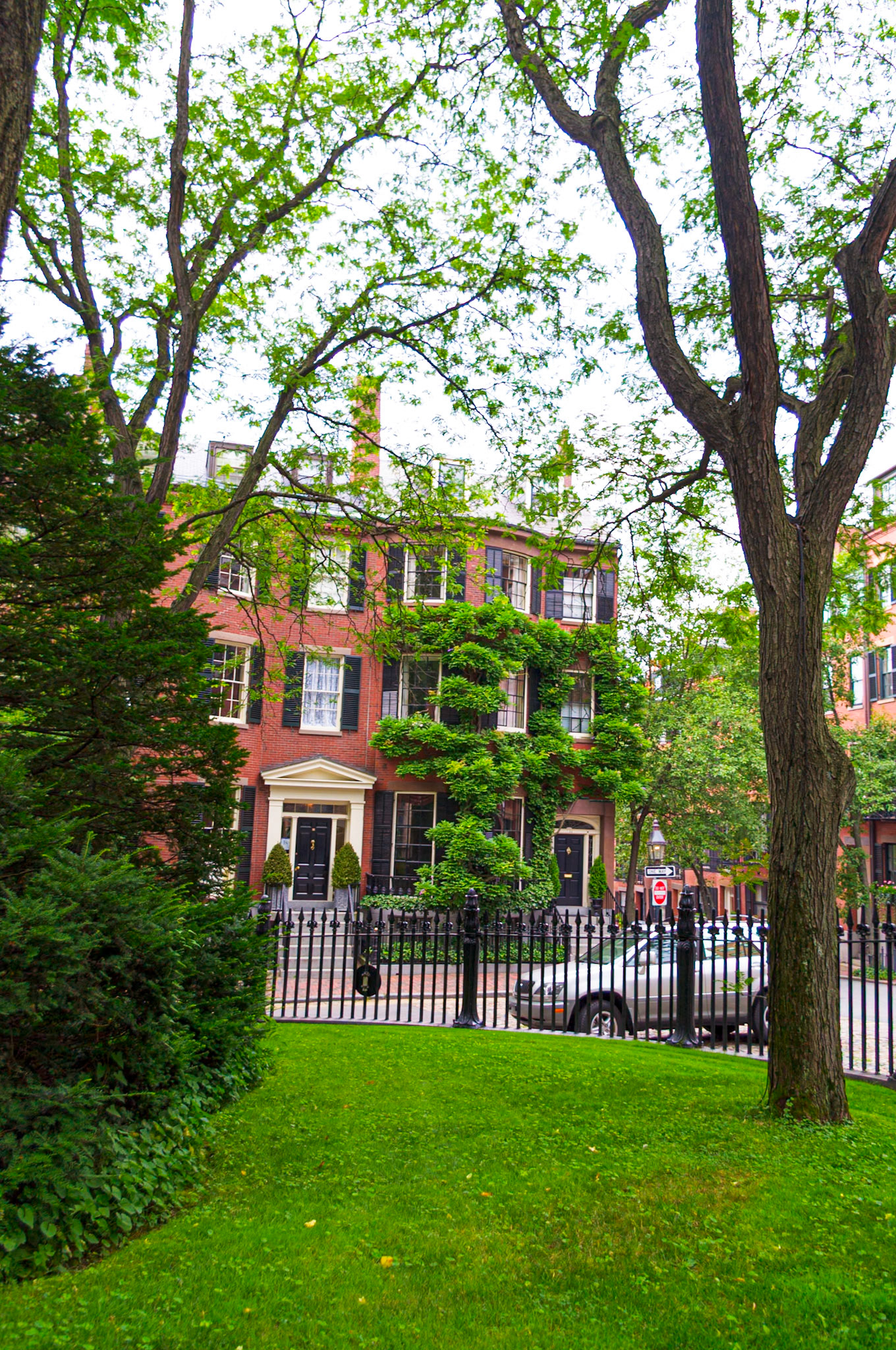 Homes on Louisburg Square Boston July 2012