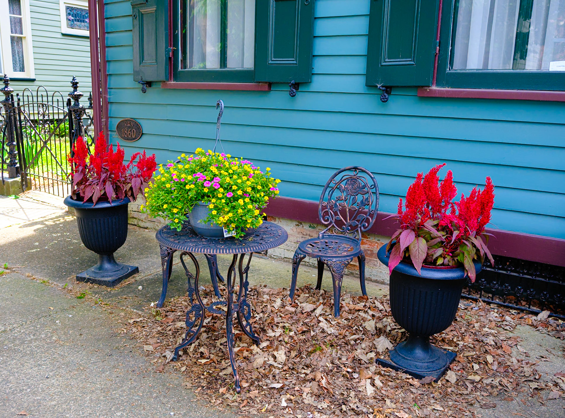 Potted Planters on a Bordentown Street May 2024