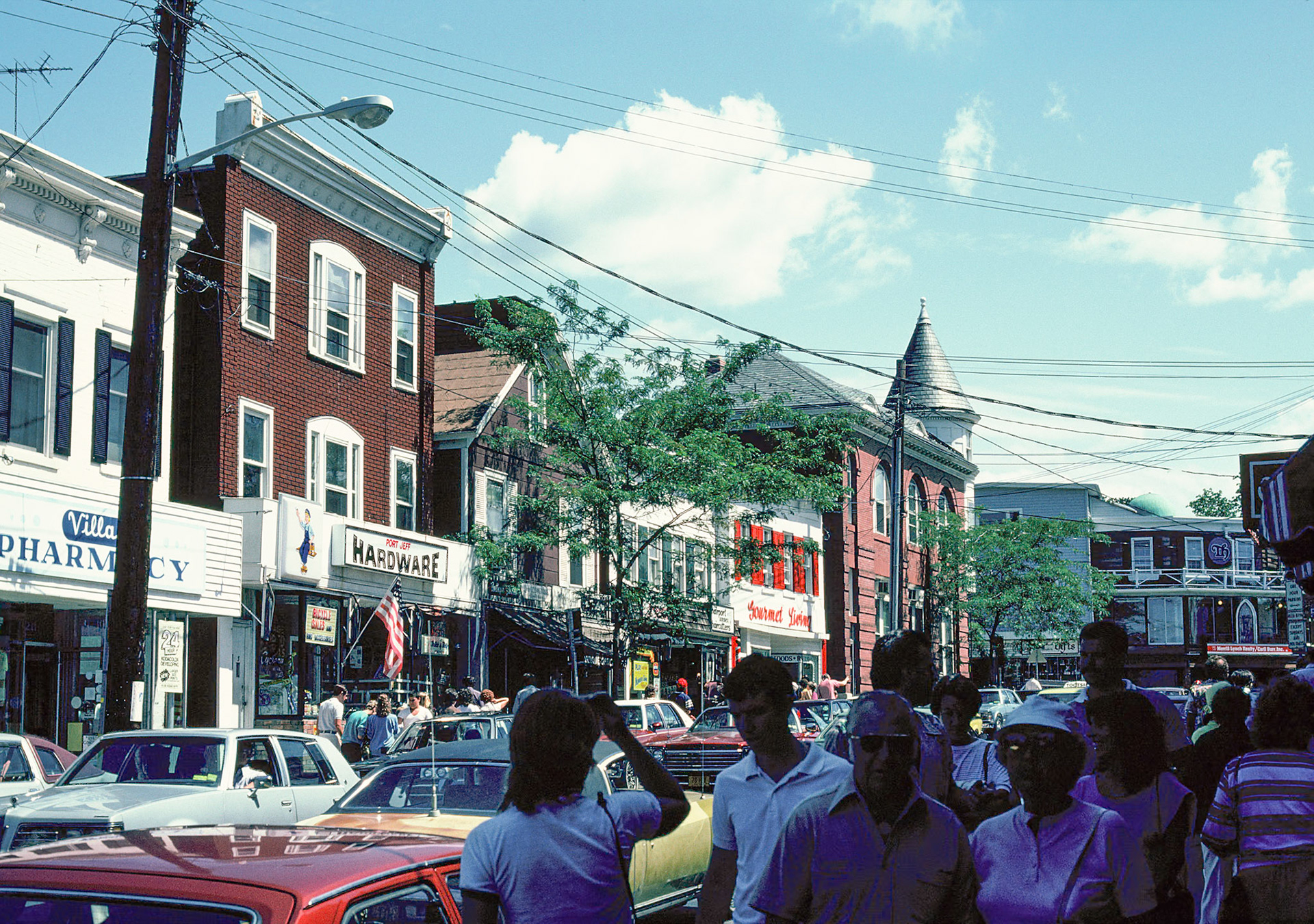 Downtown Port Jefferson Scene 1983
