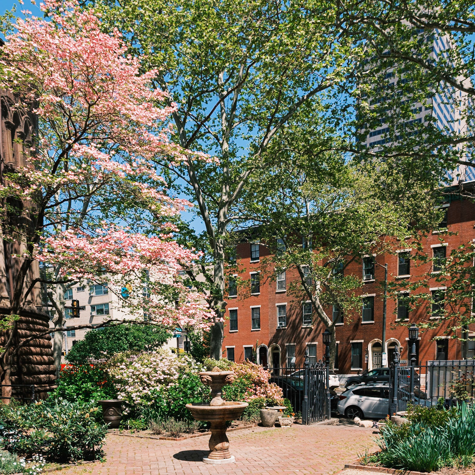 St Clement Church Garden in April 2024