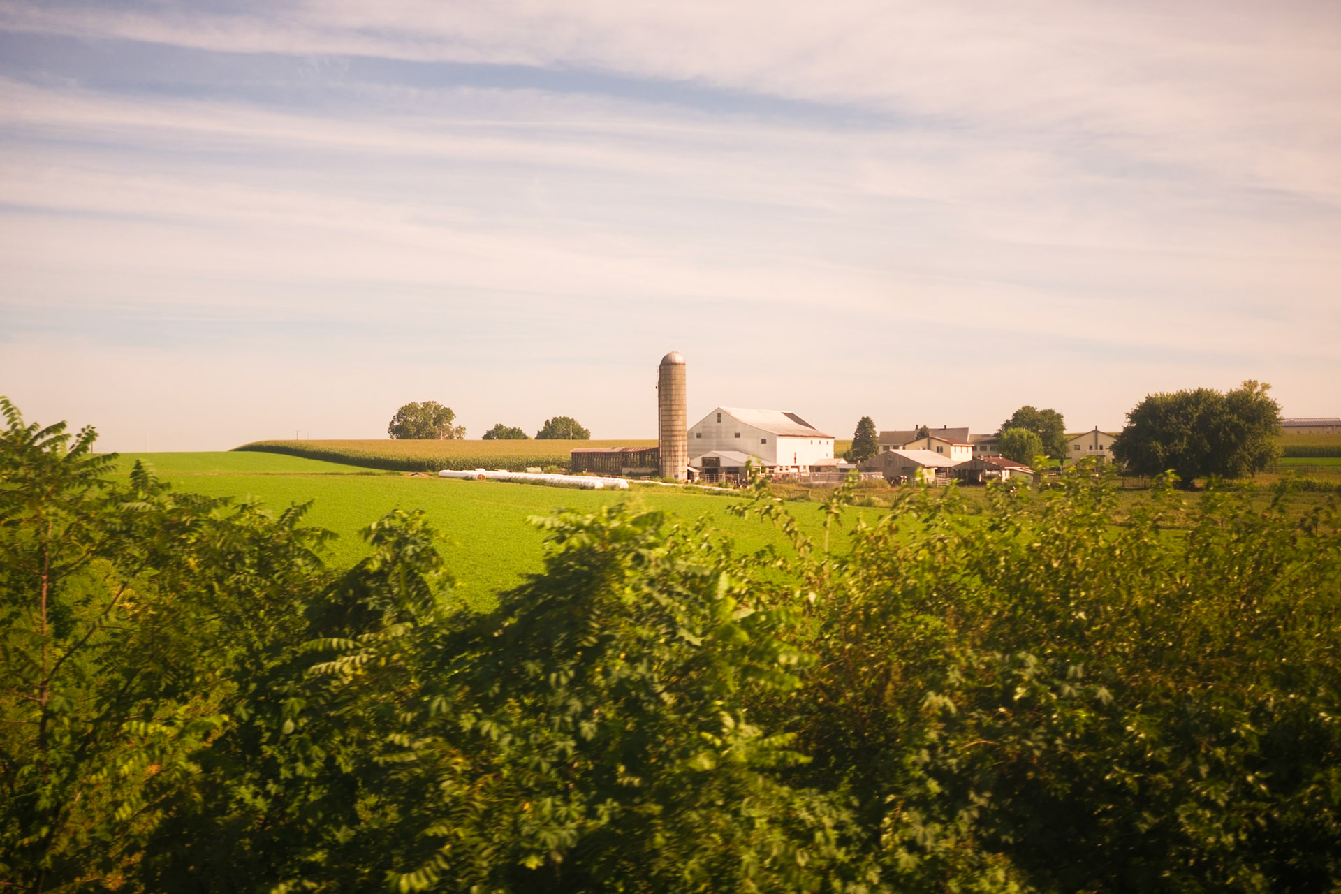Lancaster Farm From Train to Harrisburg