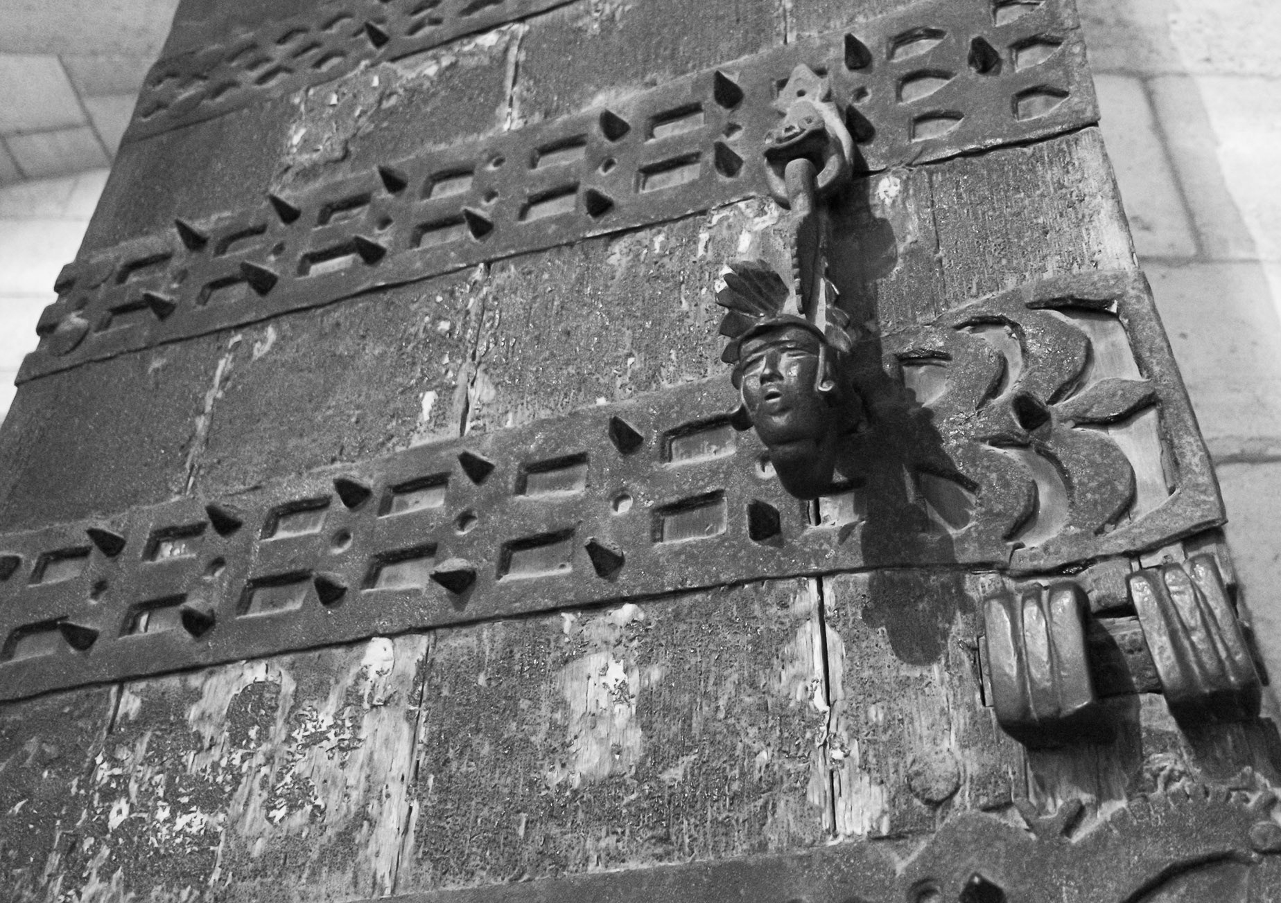 Monastic Door Knocker at the Cloisters July 2024