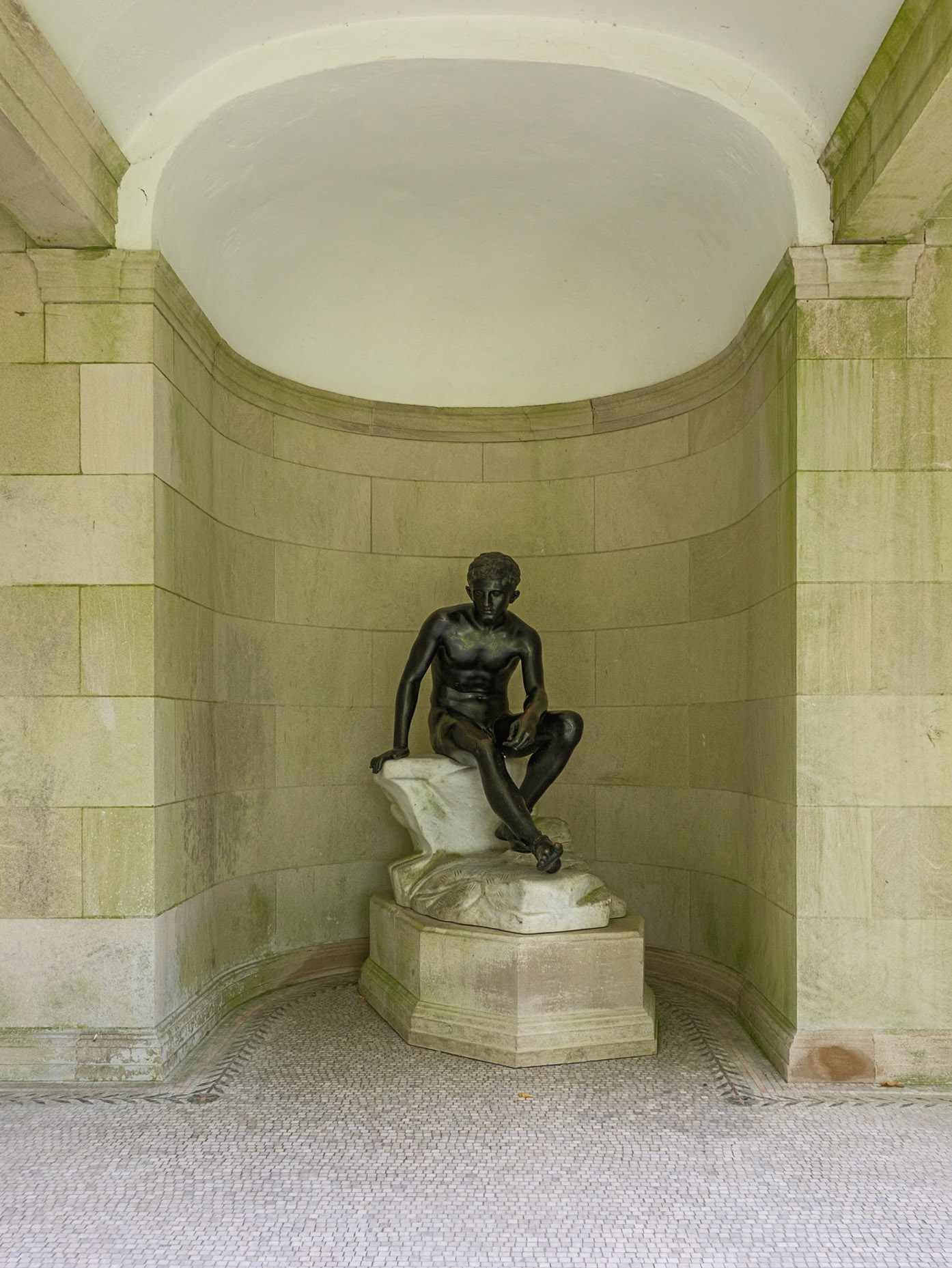 Male Statue at Morris Arboretum August 2024