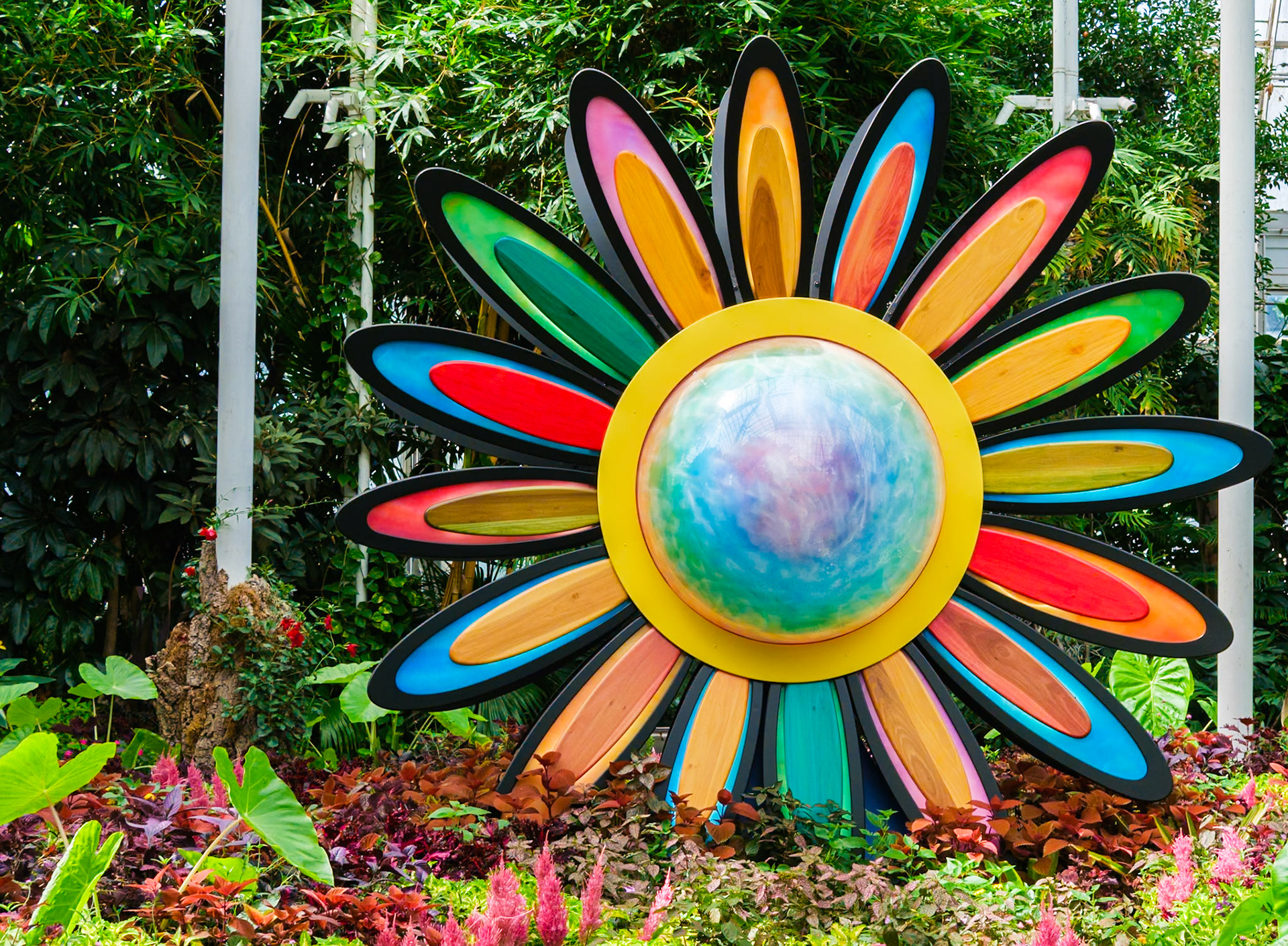 Flower Power Symbol at the Conservatory