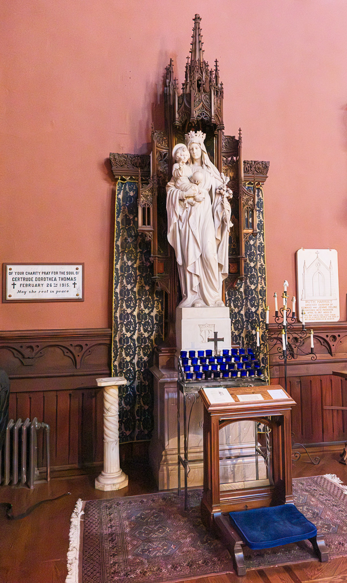 Virgin and Child Shrine at St Paul Church Brooklyn