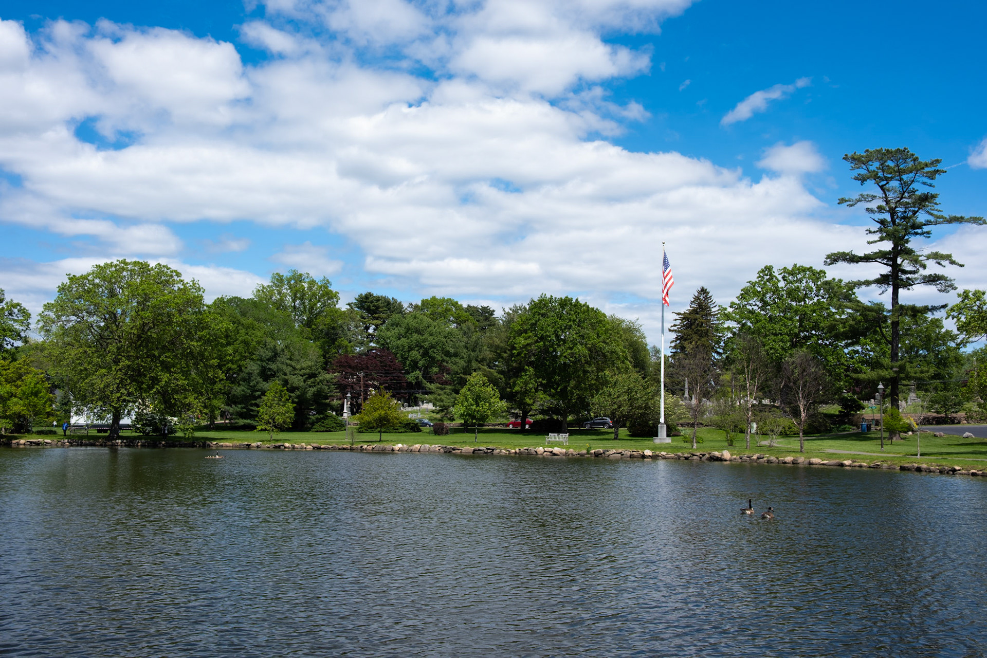 Flagpole at Binney Park Old Greenwich