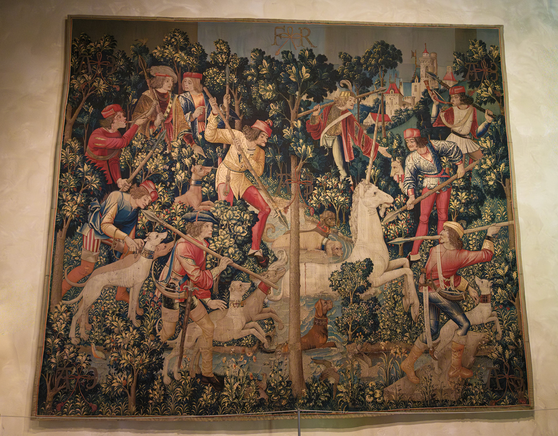 Hunters Attacking the Unicorn Tapistry the Cloisters July 2024