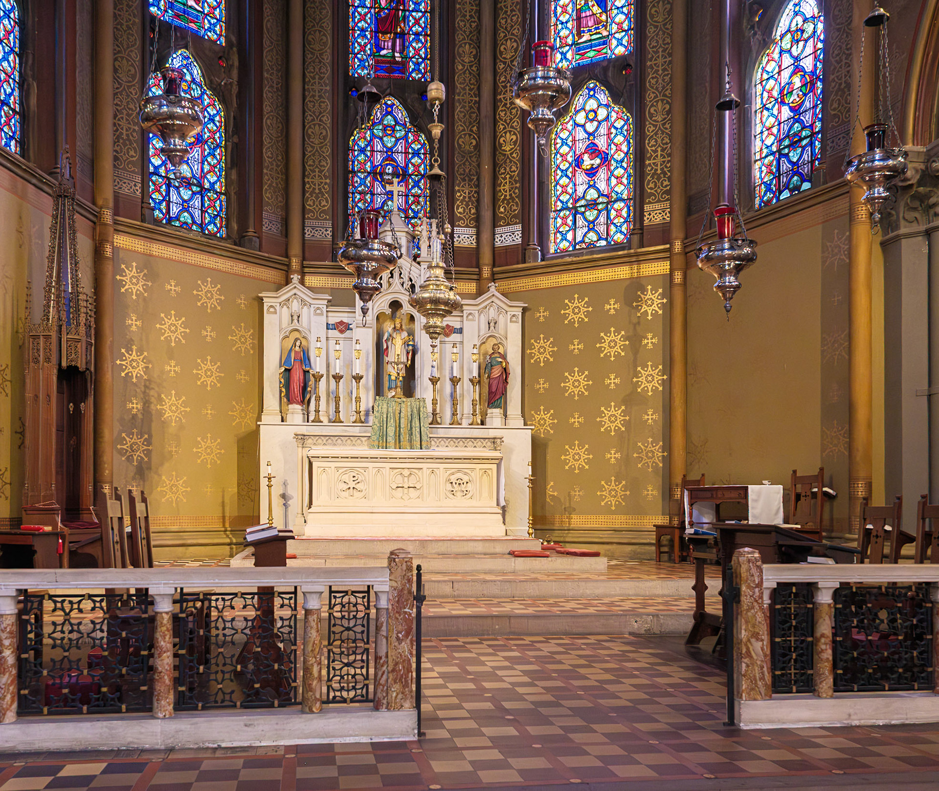 Sanctuary Looking South East at St Paul Church Brooklyn