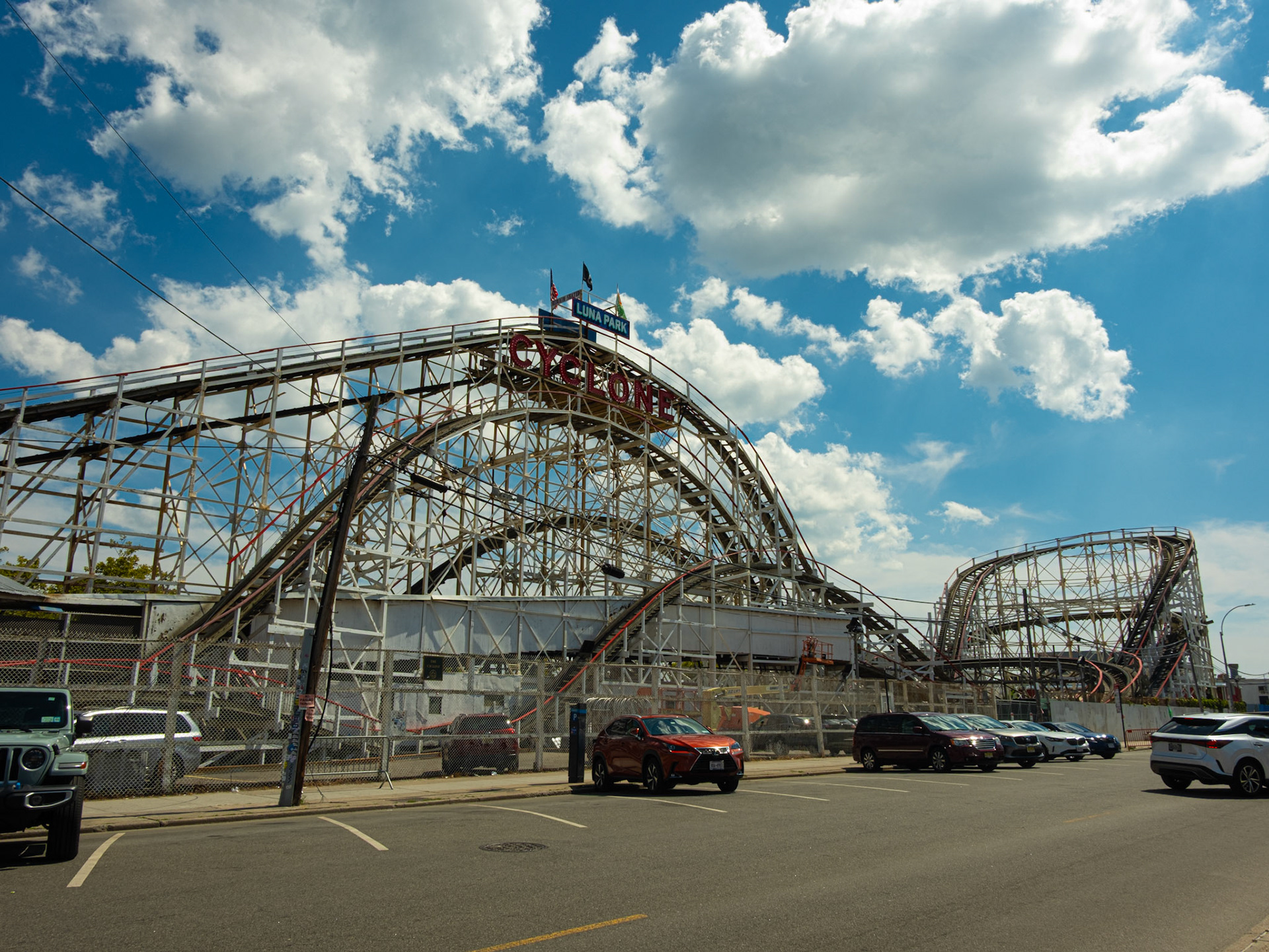 Cyclone Roller Coaster Looking Northeast