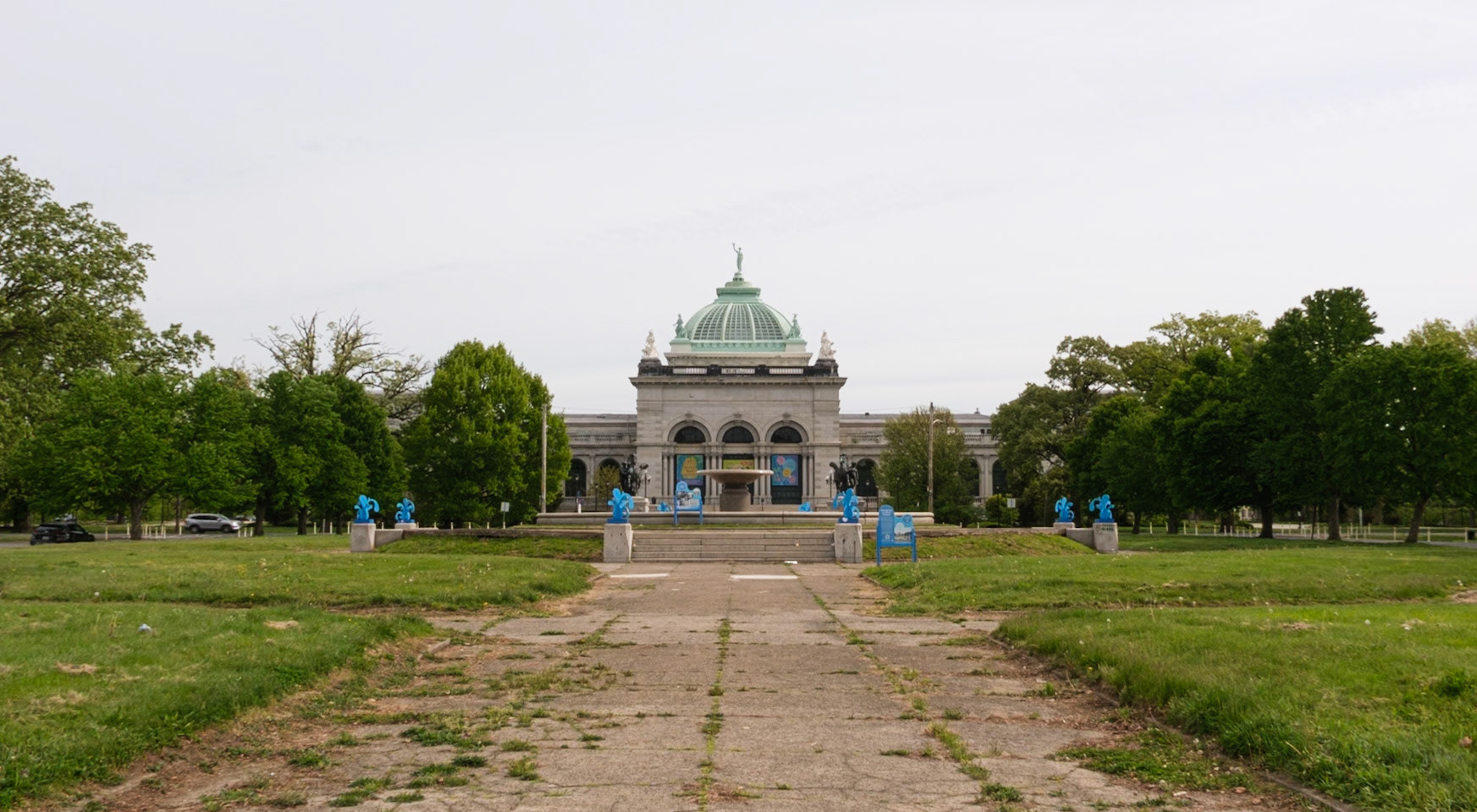 Looking North Towards Fountain and Please Touch Museum
