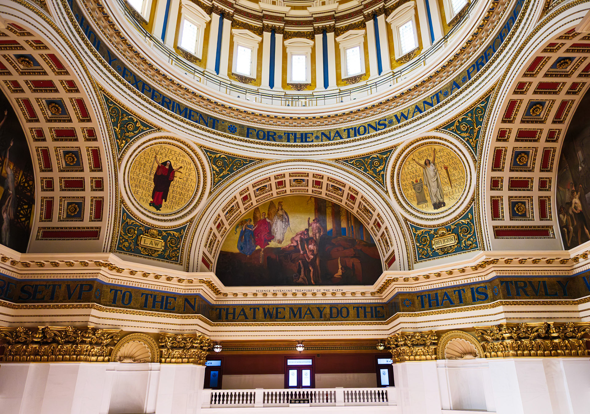 Law and Religion Medaillons in Rotunda