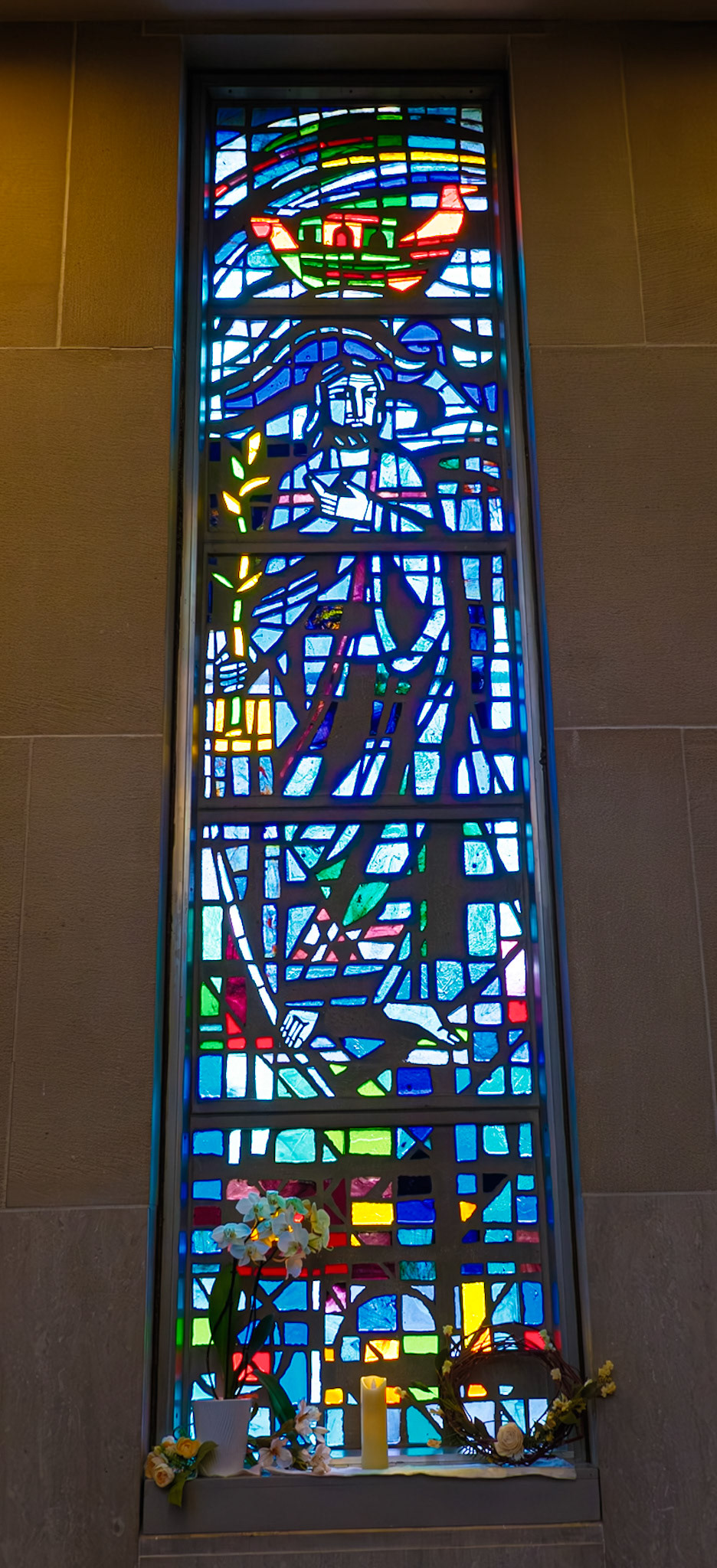 Noah and the Ark Window at St Joseph Cathedral
