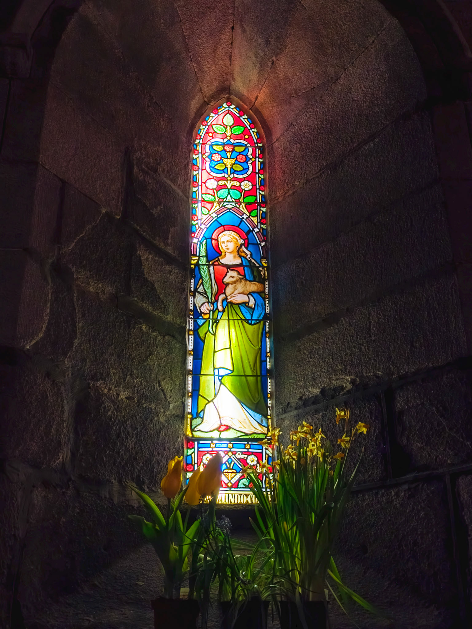 Palm and Lamb Window at St James the Less