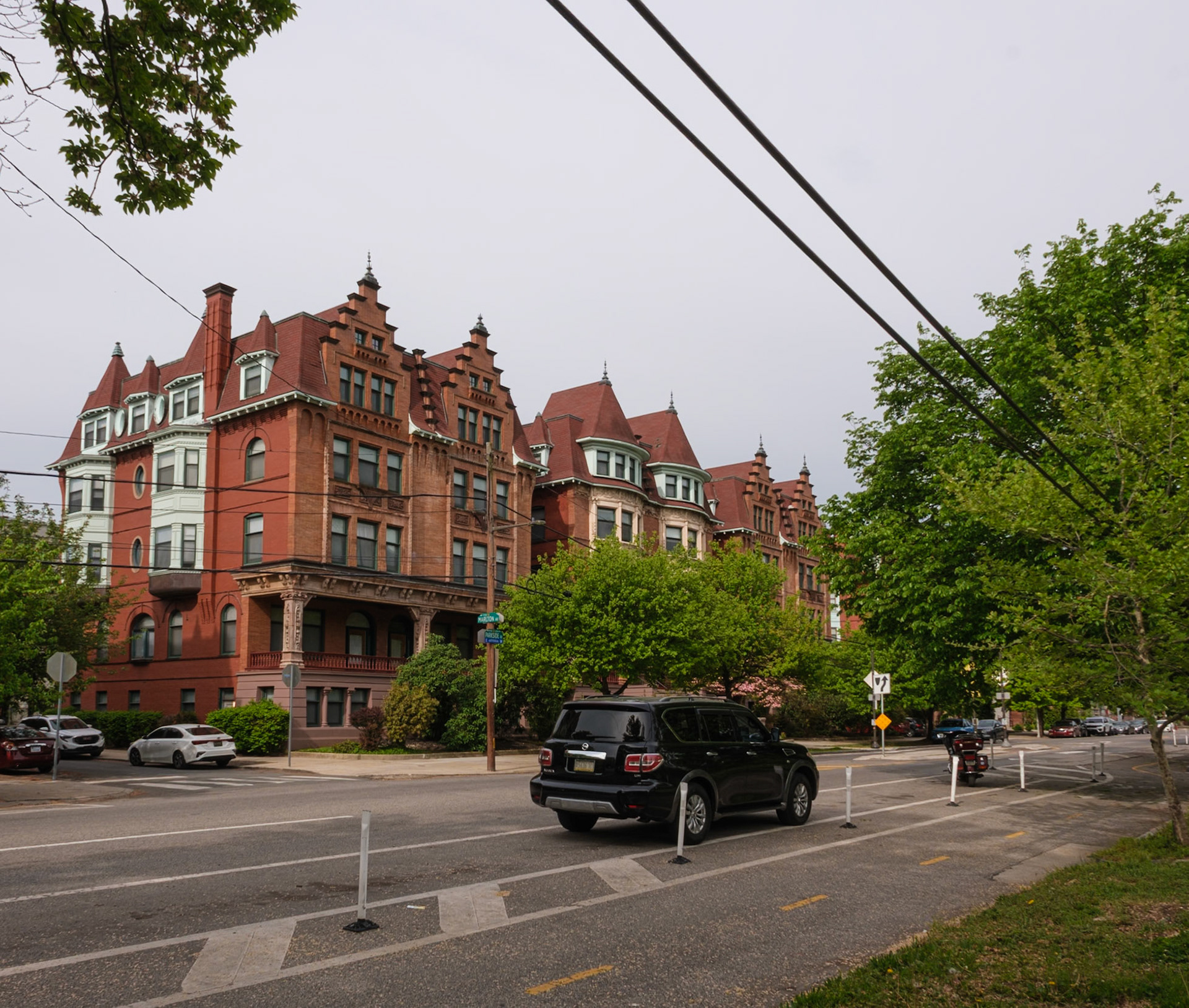 Block of Victorian Era Houses on Parkside Avenue West of Marlton Streeet