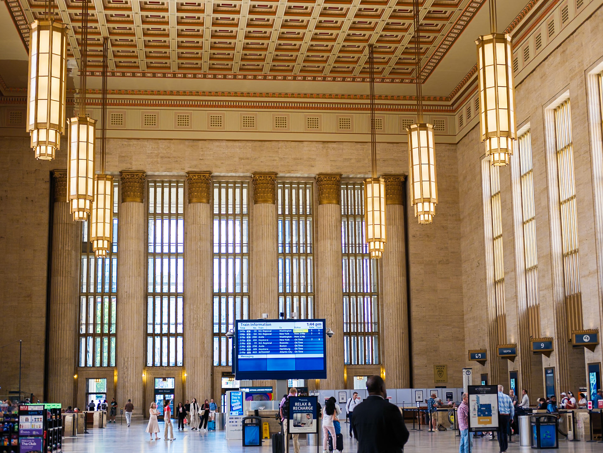 Reception Hall Looking West at 30th Street Station