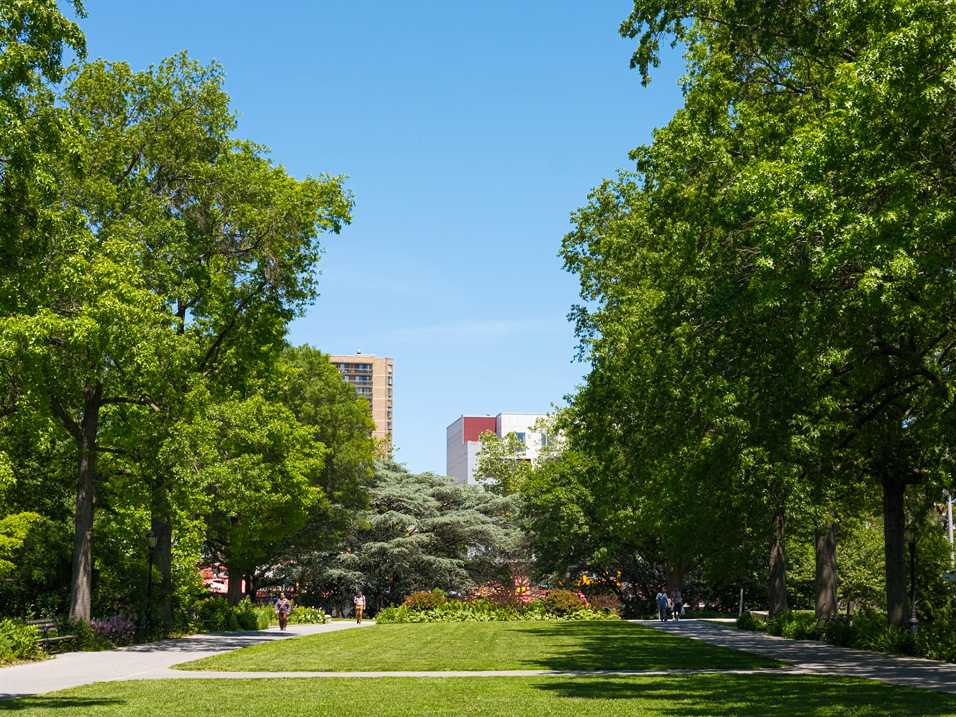 Central Promenade Looking East at Queens Botanical