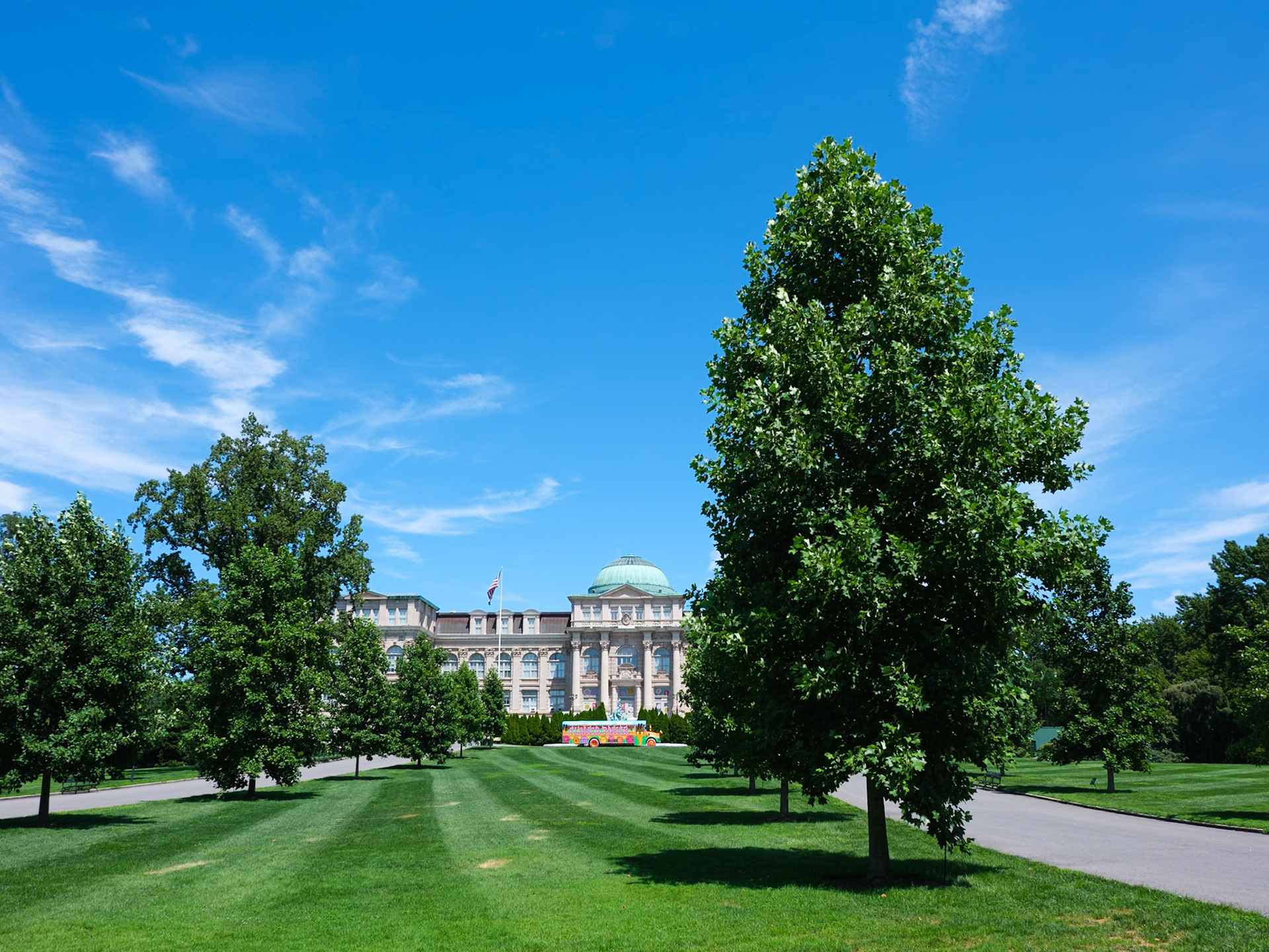 Museum and Library Building with Tree New York Botanical