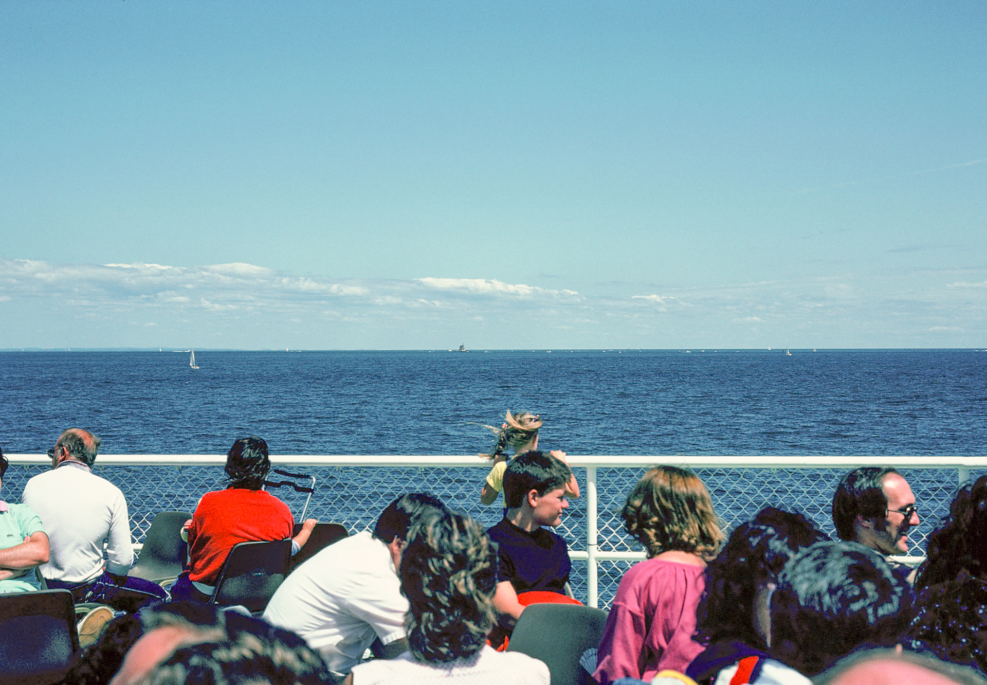 Fleeting View of Connecticut from Port Jefferson Ferry 1983