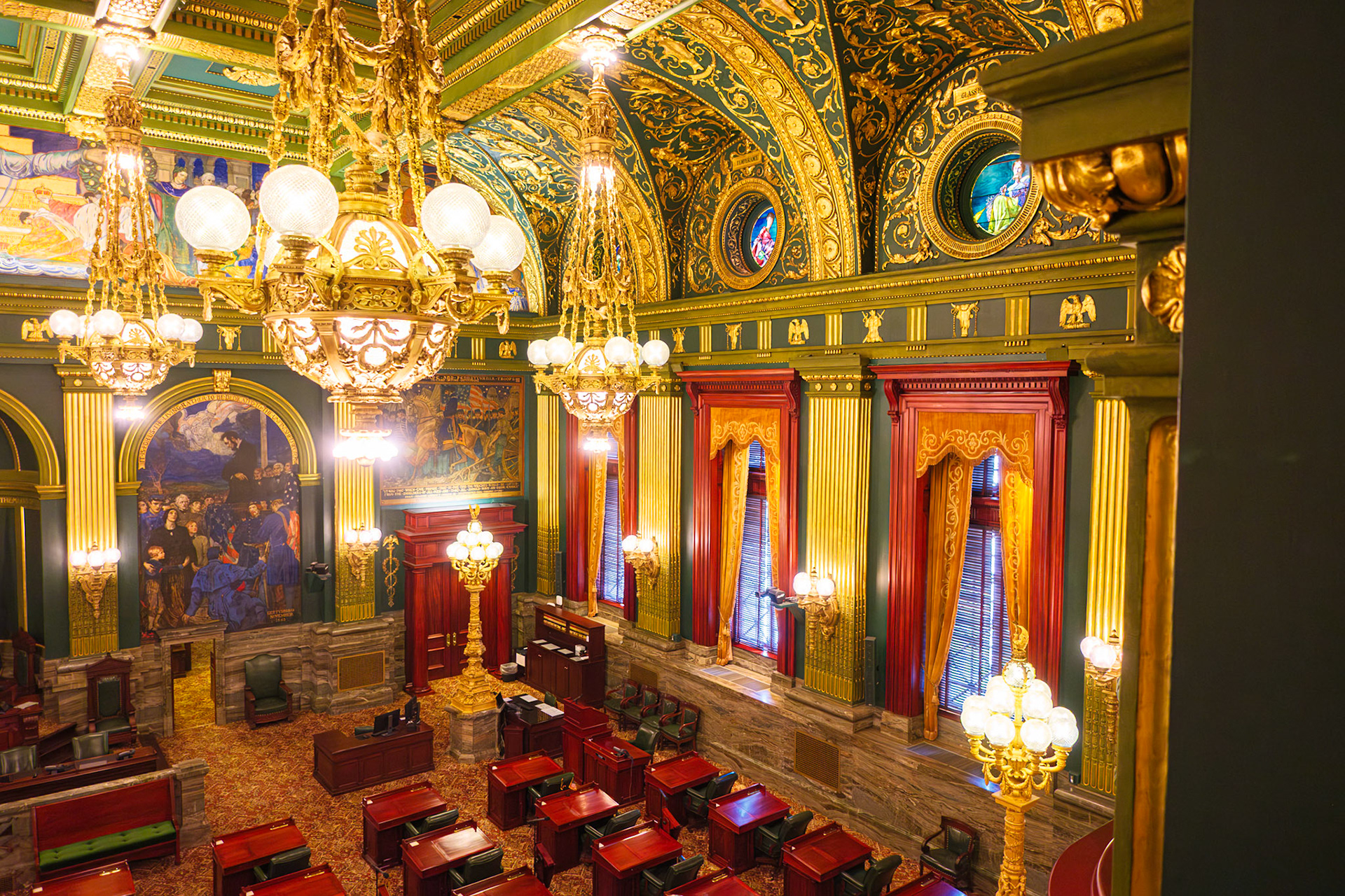 Looking Right in Pennsylvania Senate from Visitor Gallery