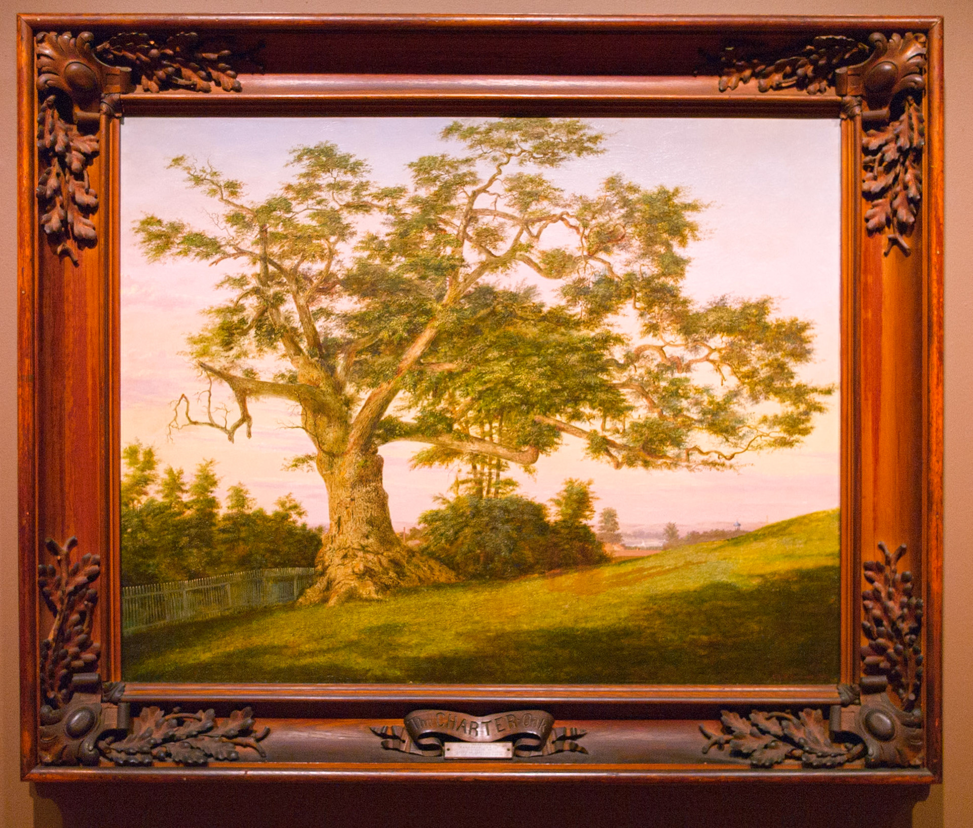 Charter Oak Painting at Wadsworth Atheneum Hartford