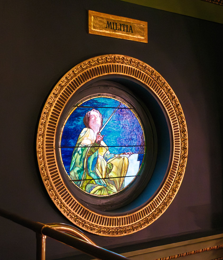 Militia Window in Pennsylvania Senate Gallery