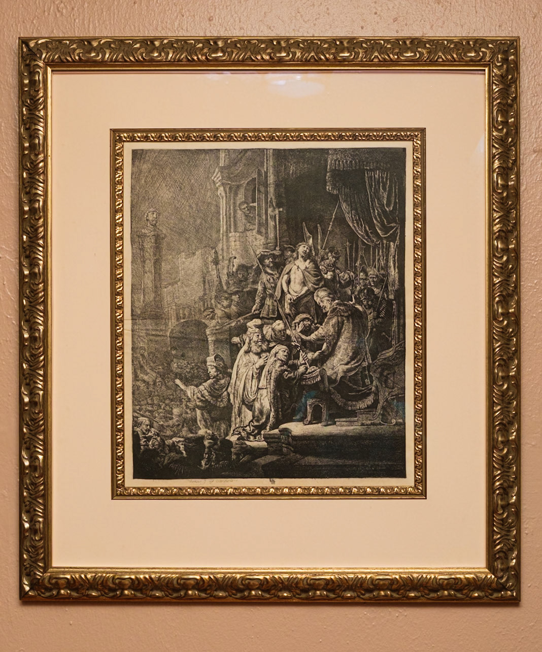 Depiction of the Lord Wearing Crown of Thorns at the Rectory Library