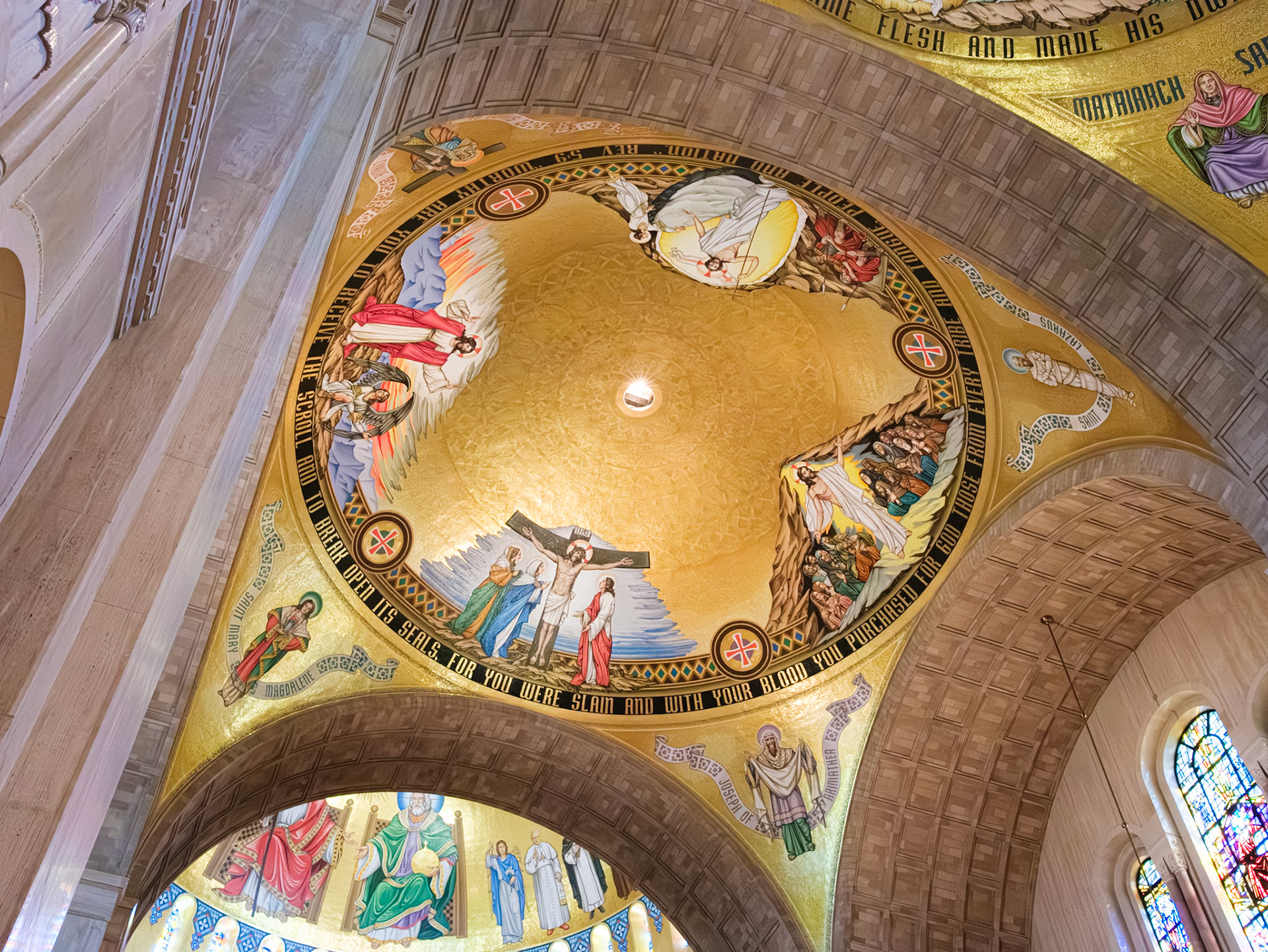 Interior Dome Showing Crucifixion