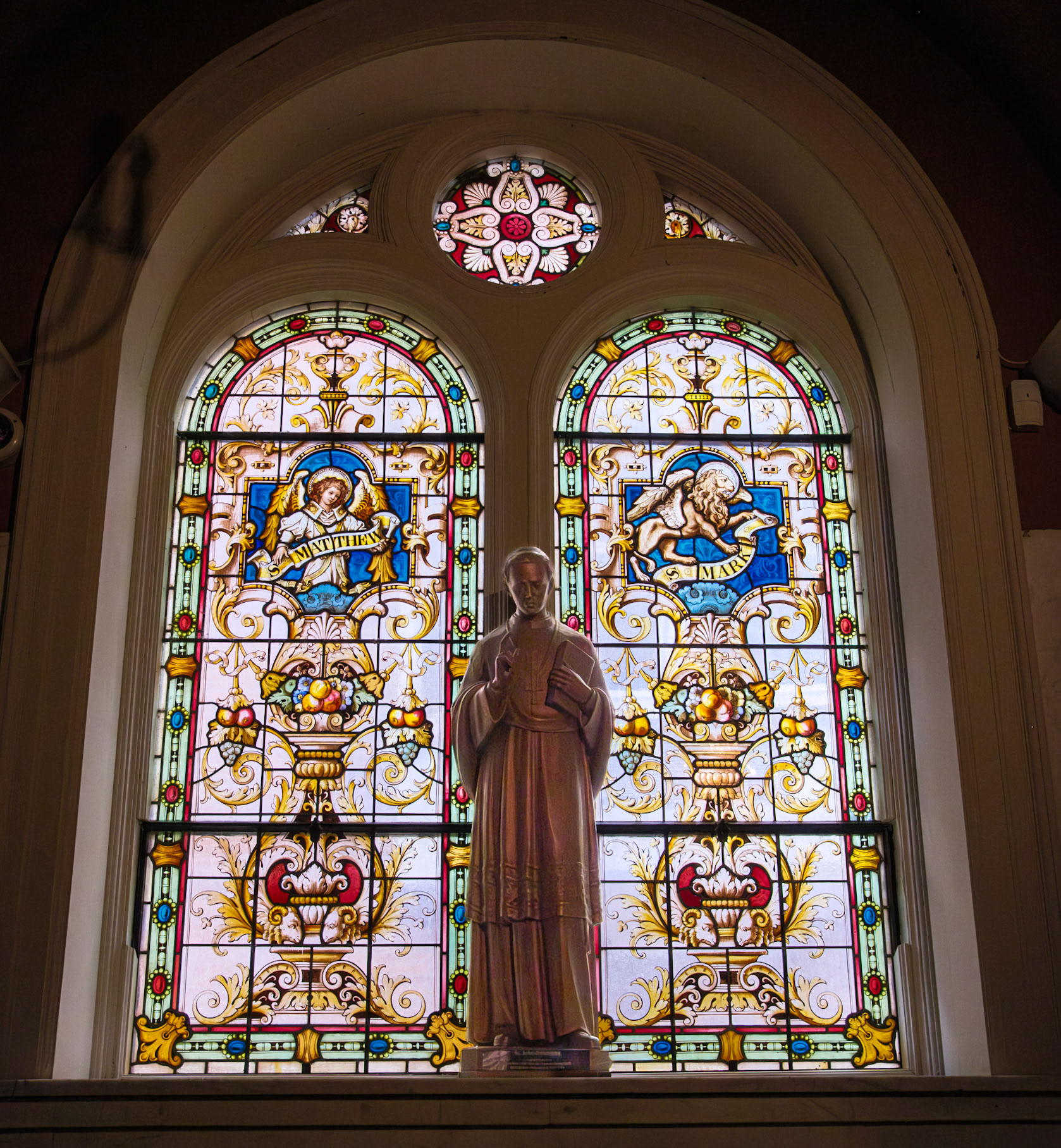 SS Mathew and Mark Window at St Patrick Cathedral Harrisburg