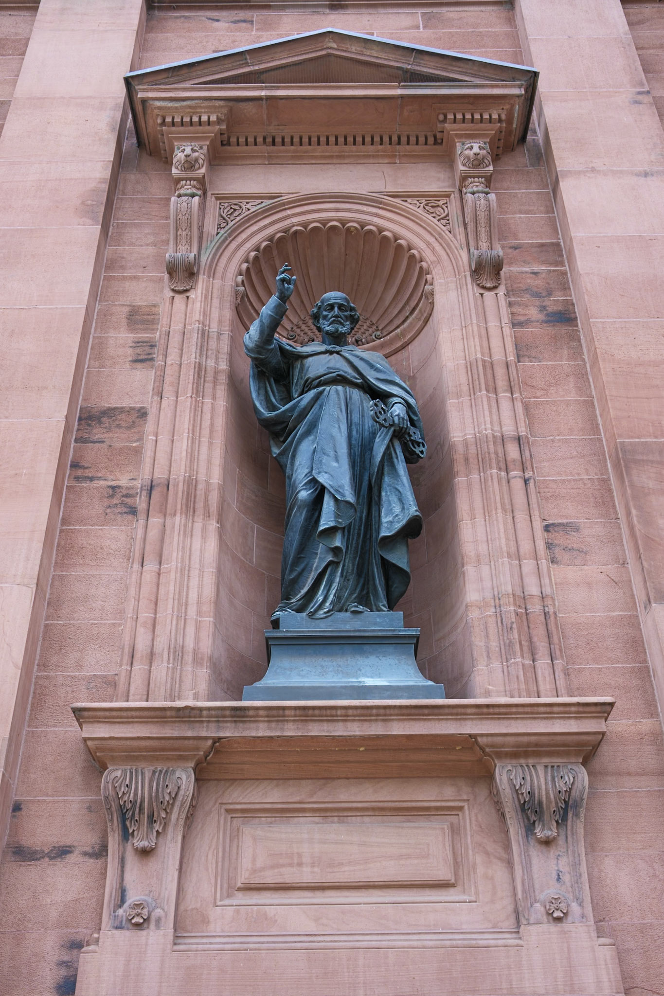 Statue of St Peter at the Cathedral Church of SS Peter and Paul