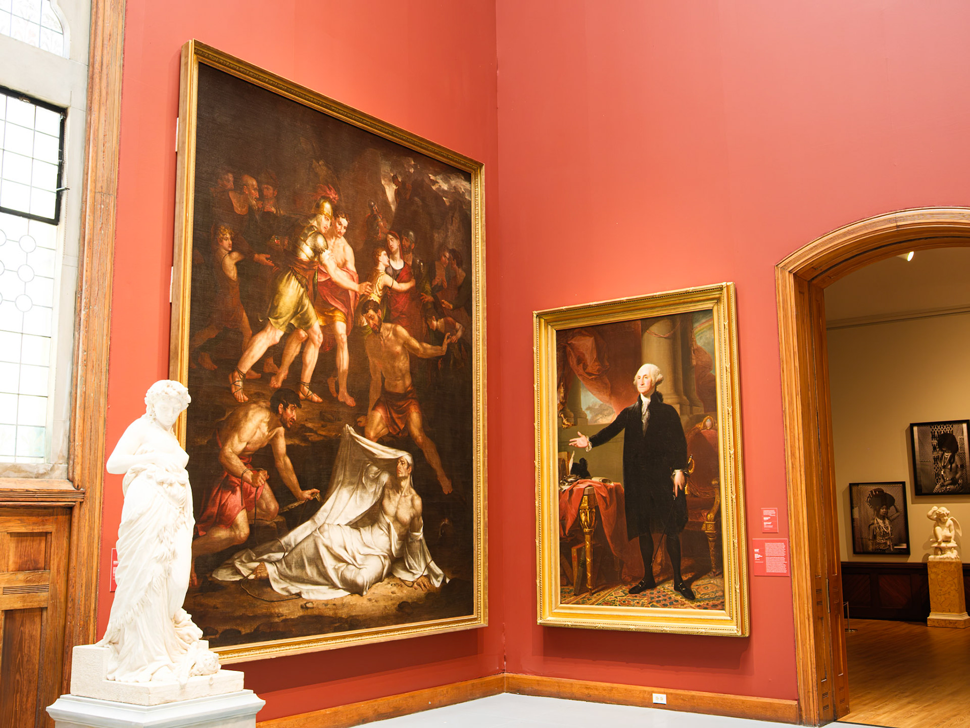 Corner Featuring Stuart Picture of Washington at the Pennsylvania Academy of the Fine Arts