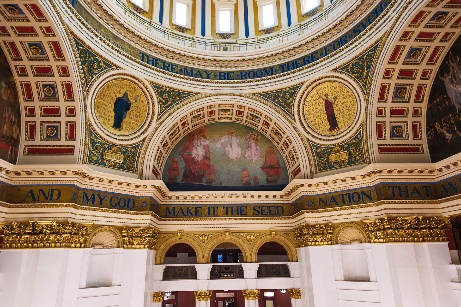 Science and Arts Medailions in Capitol Rotunda