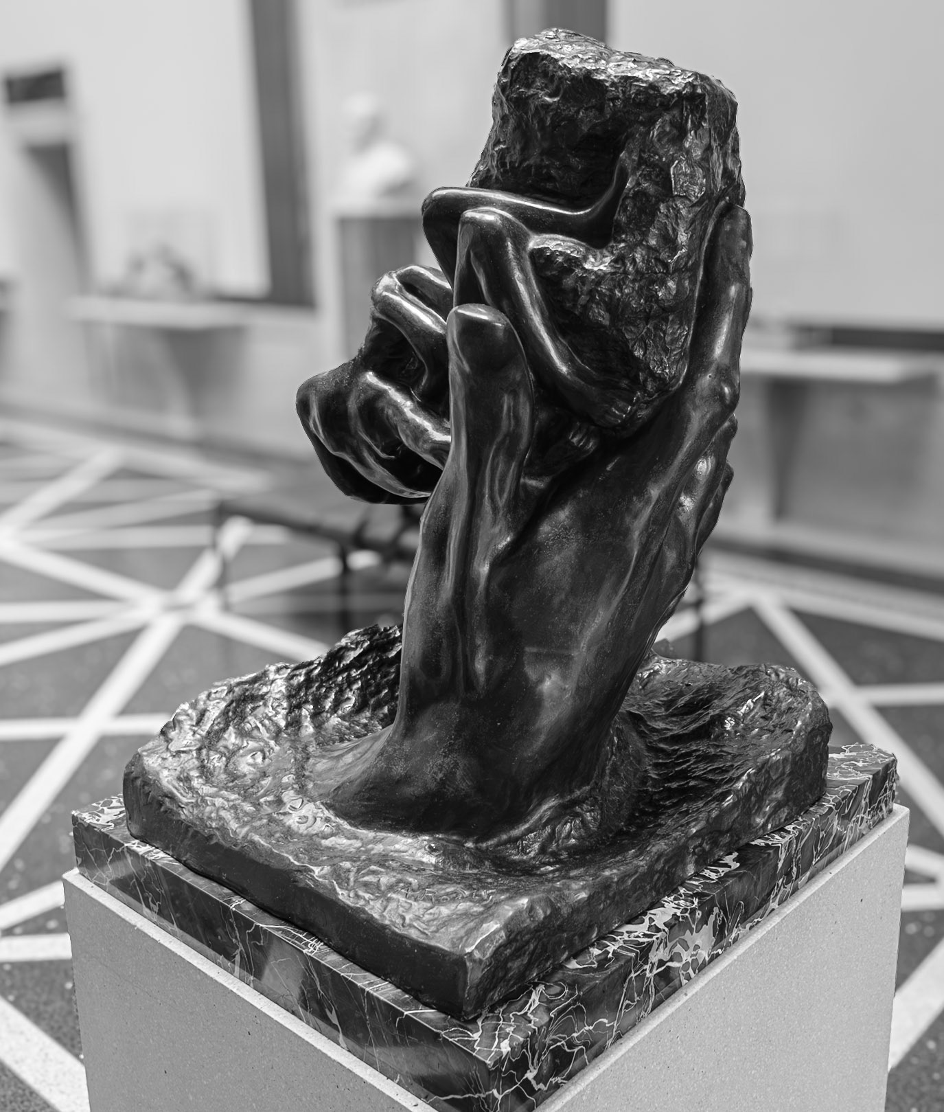 Hand of Gold by Rodin -Back of Hand Robin Museum July 2024