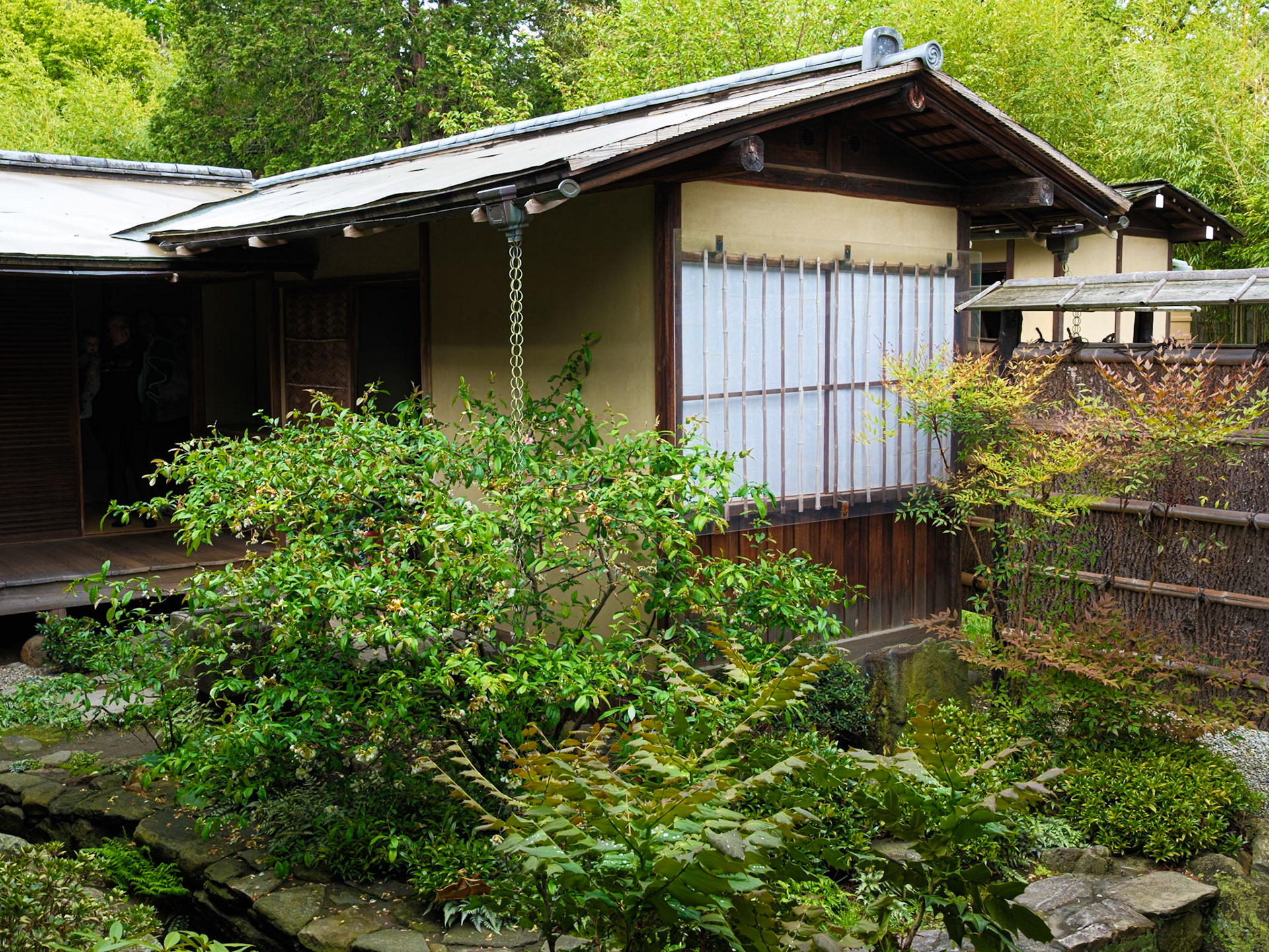 Closer View of Bathing Pavilion at Japanese House